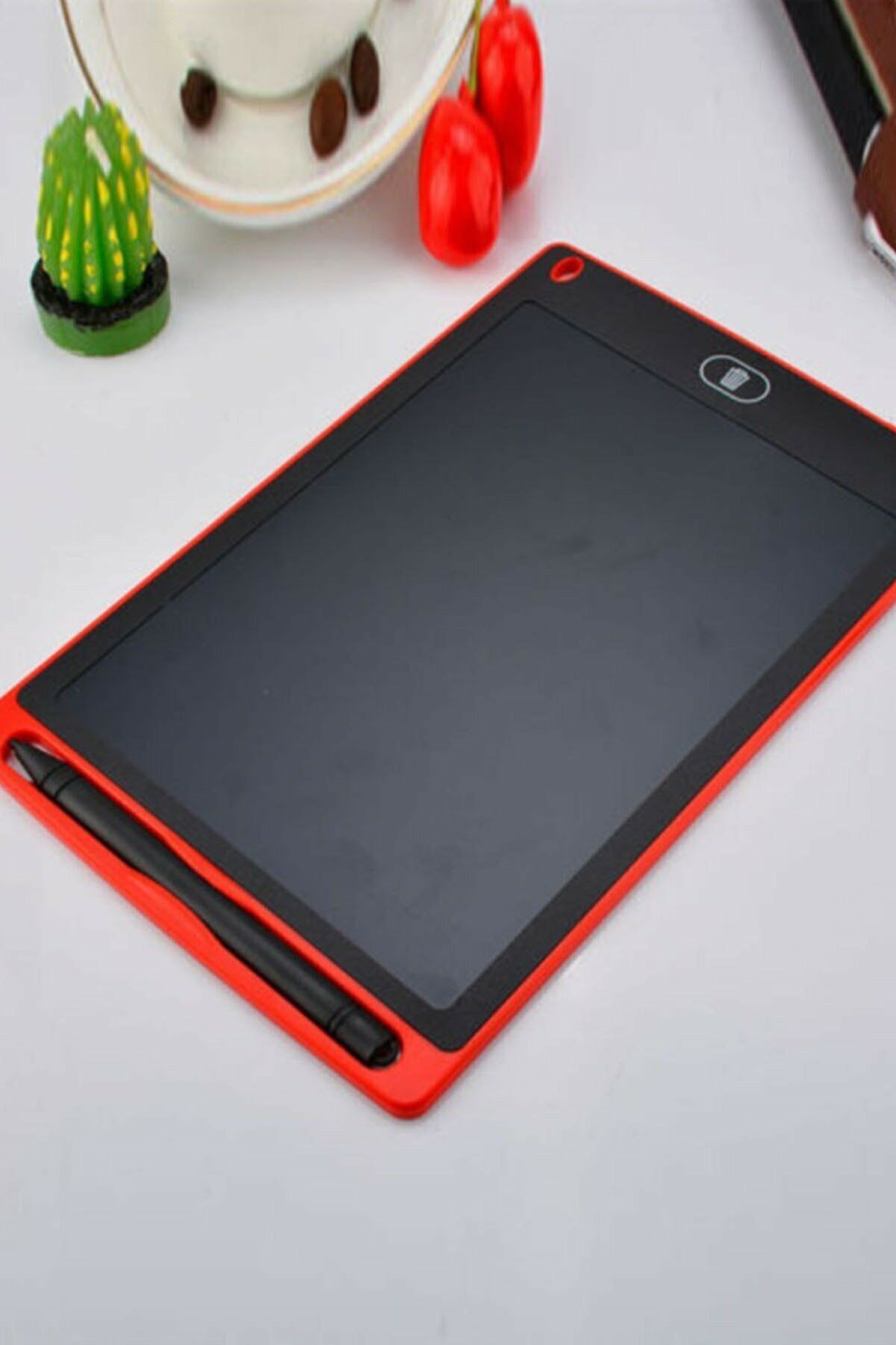 Doxal Writing Tablet Lcd 8.5 Inç Dijital Kalemli Çizim Yazı Tahtası Kırmızı Yazı Tahtası