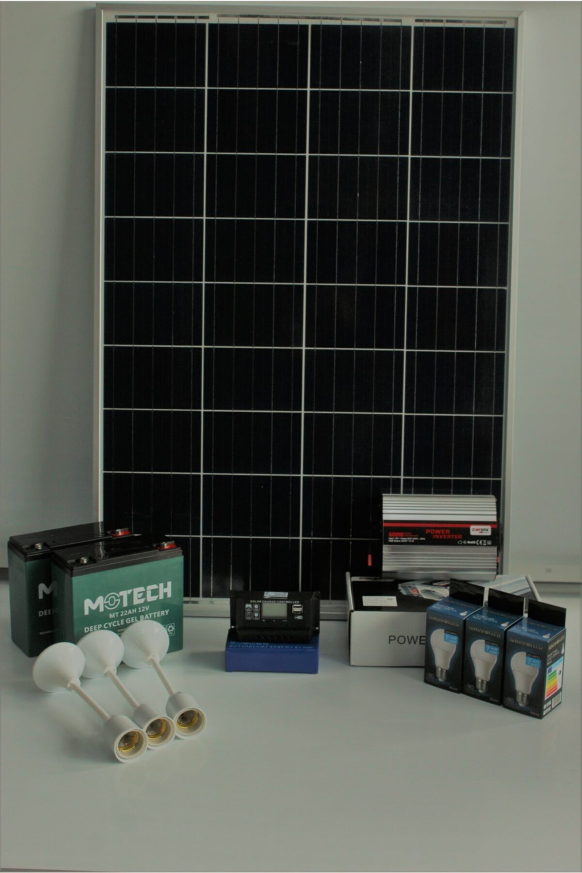 isos enerji 600 Watt Güneş Enerjili Televizyon ve Aydınlatma Paketi