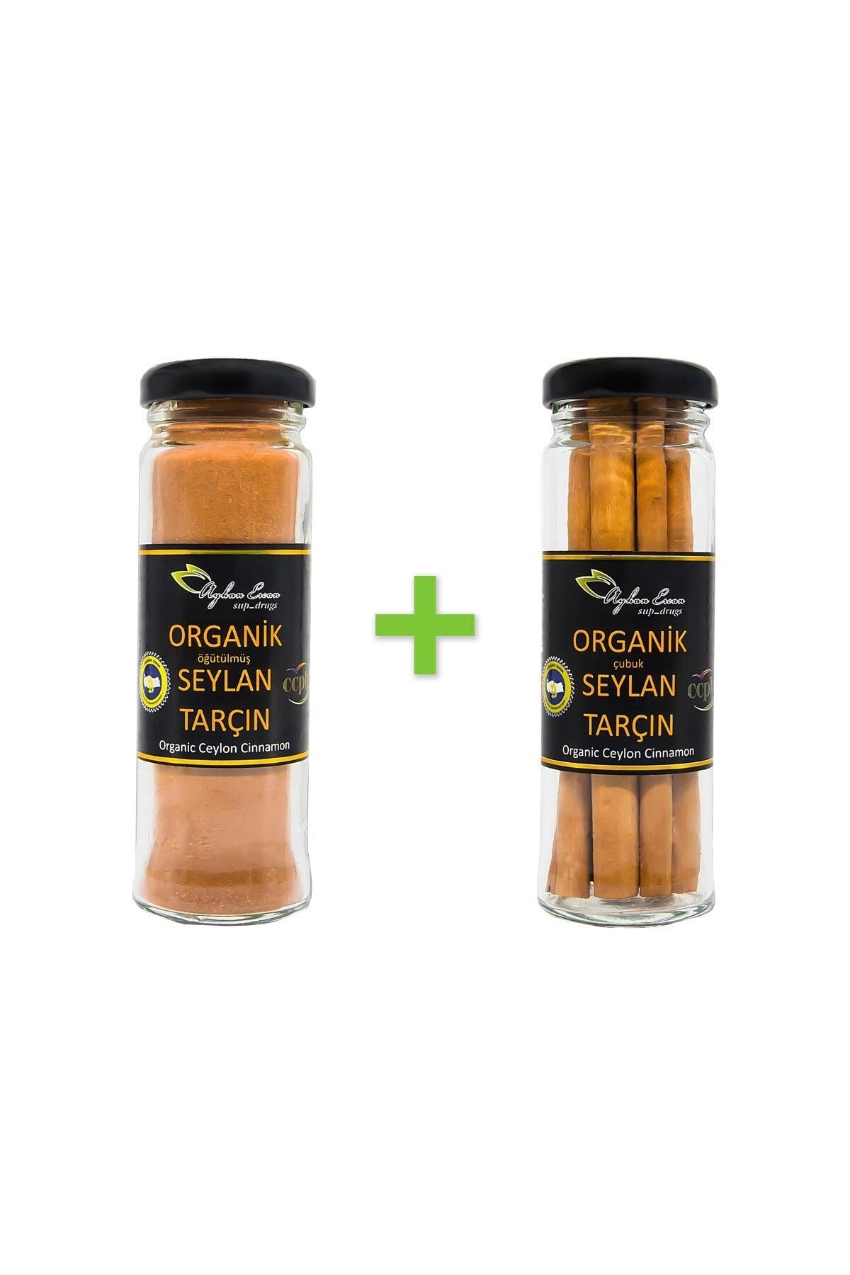 Ayhan Ercan Organik Seylan Toz Tarçın Ve Organik Seylan Çubuk Tarçın 40 Gr + 25 Gr