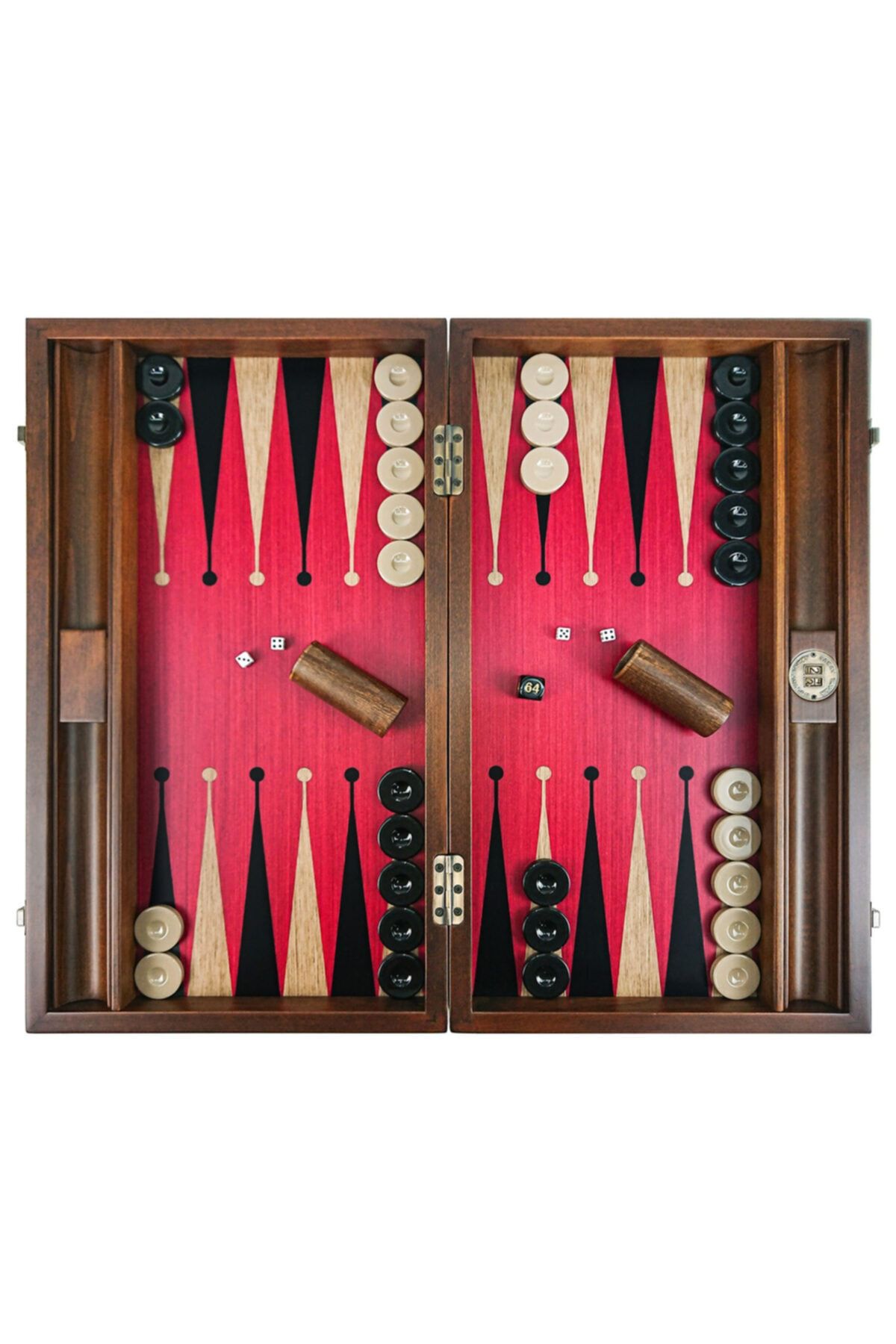 SARAY TAVLA Premium Tavla Seti Red-black