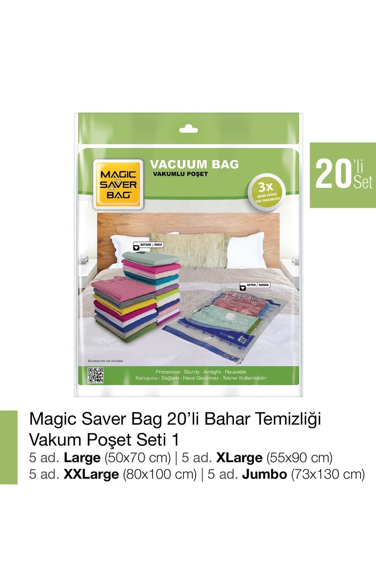 Magic Saver Bag 20’li Vakumlu Poşet Set-1