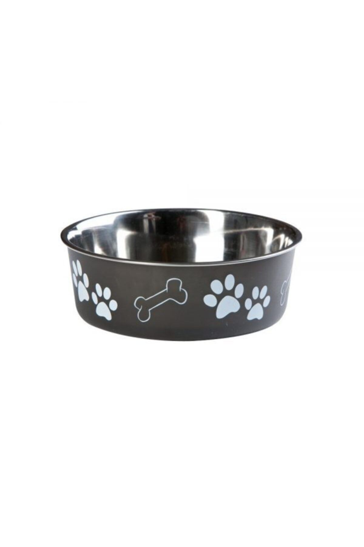 Karlie Siyah Bella Çelik Köpek Mama Kabı 150 ml 21 cm