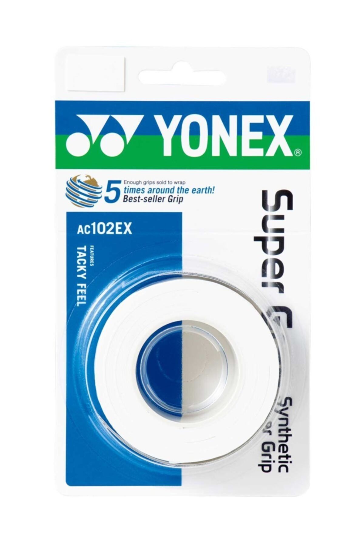 YONEX Ac102-3 Super Grap 3 Lü Beyaz Overgrip