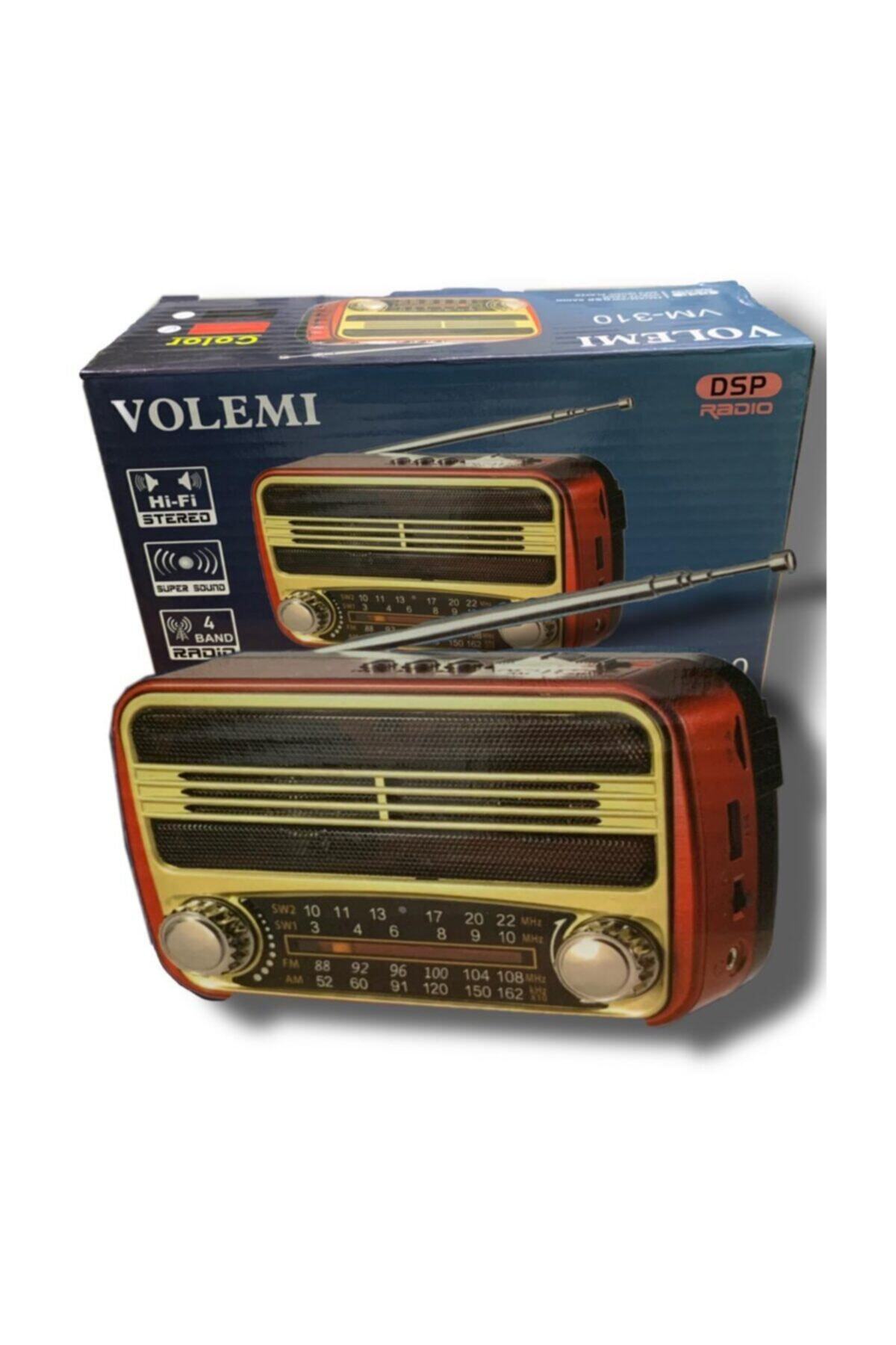 VOLEMİ Vm-310 Bluetooth Radyo Nostaljik Usb Şarjlı 13cm