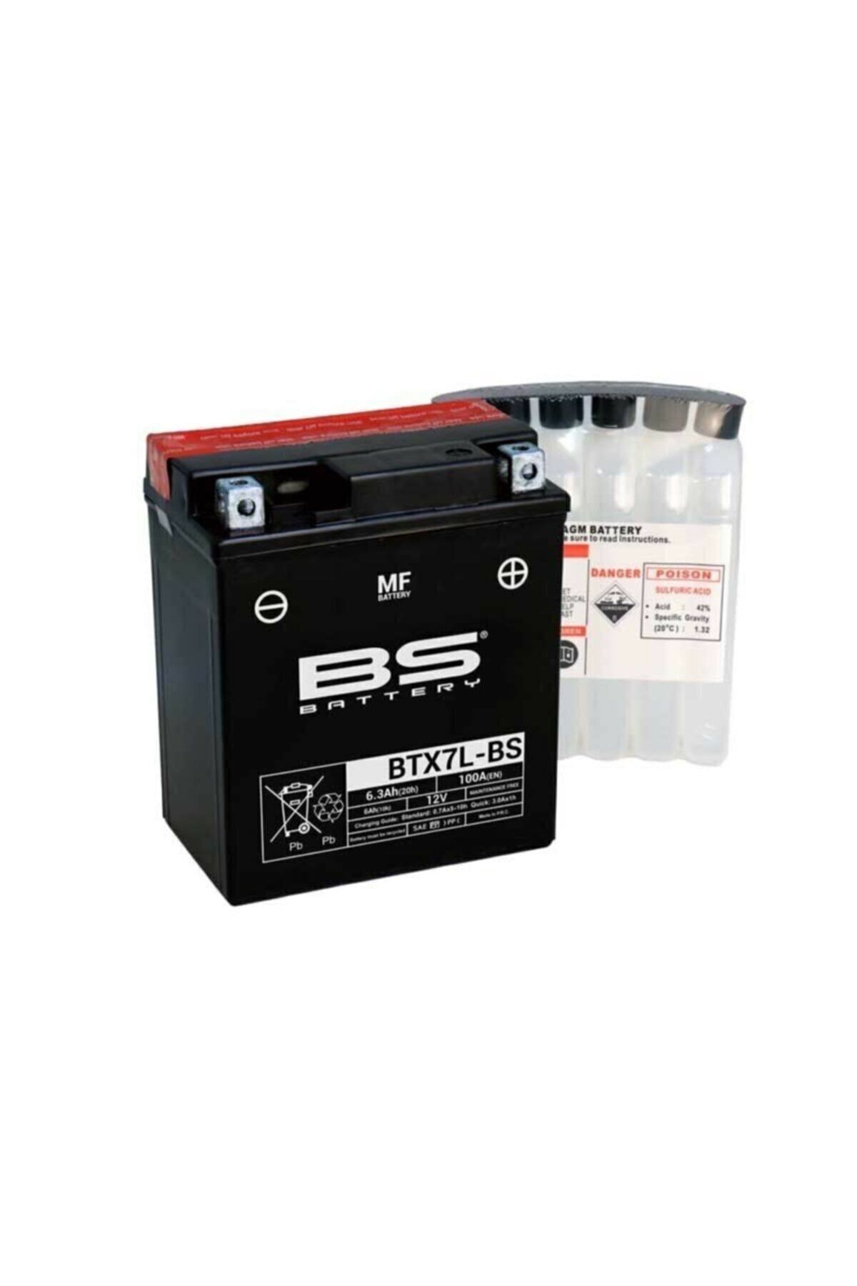 BS Battery Bs Btx7l-bs Suzuki Address Ytx7l-bs Motosiklet Akü
