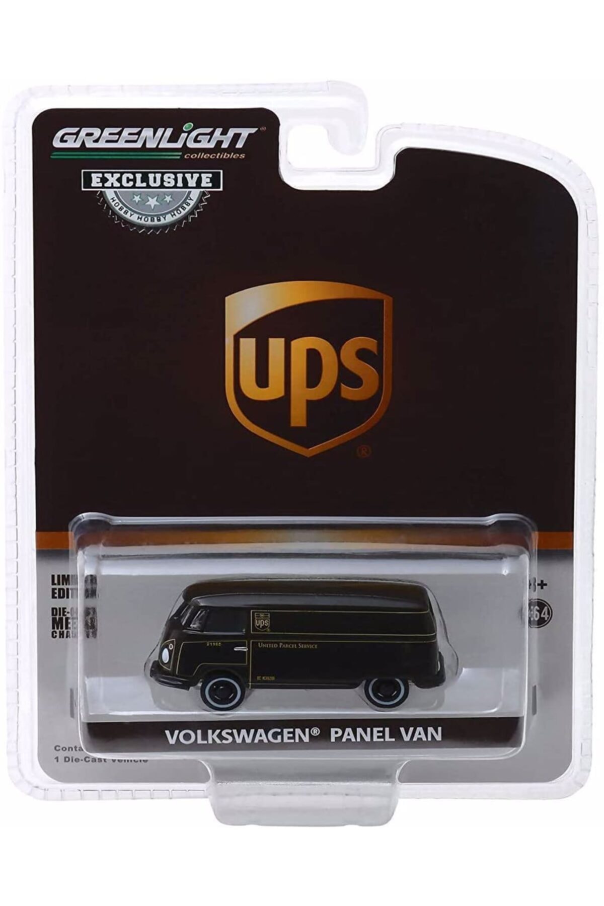 Greenlight 1/64 Volkswagen Panel Van Ups Diecast Model Araba Hayat Oyuncak
