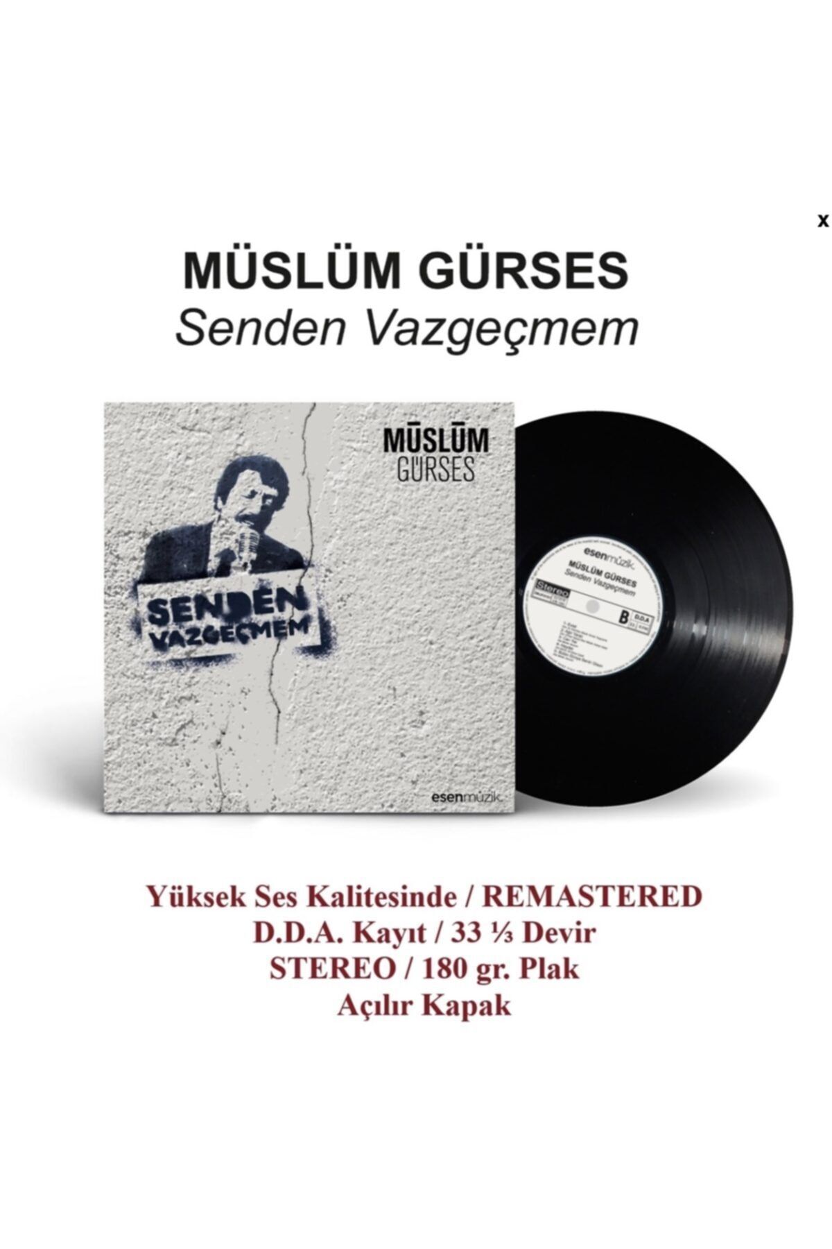 Esen Müzik Plak - Müslüm Gürses - Senden Vazgeçmem