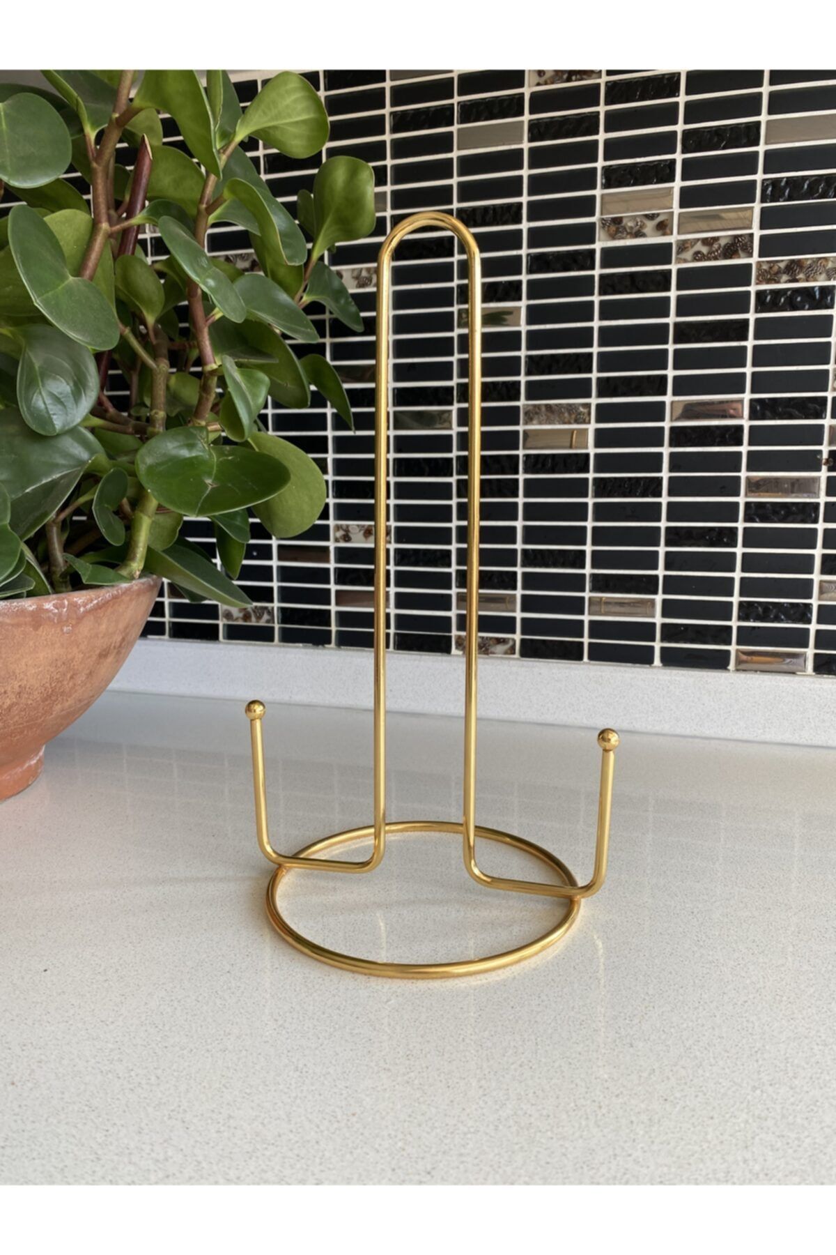 Harmoni Home Gold Paslanmaz Çelik Dikey Kağıt Havluluk Peçetelik