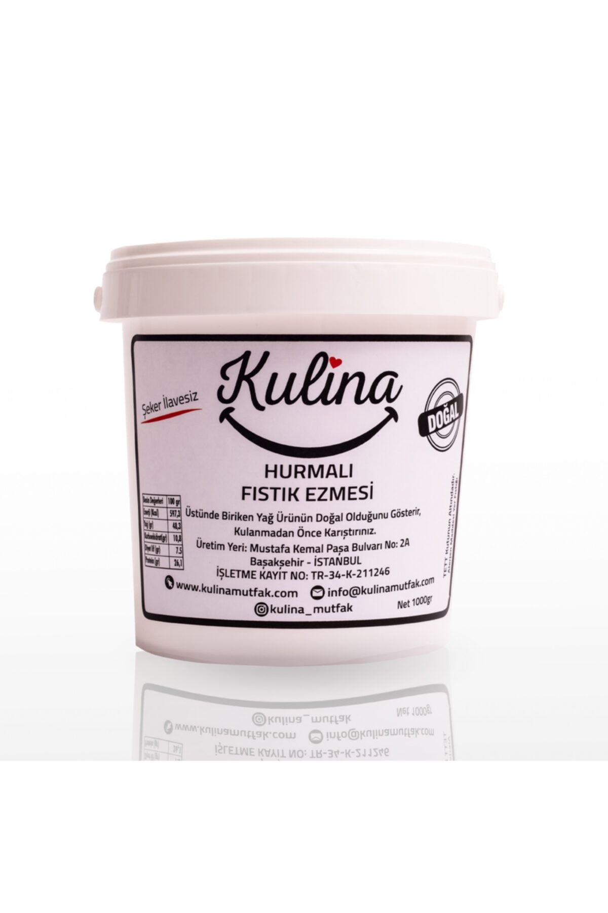 kulina Hurmalı Fıstık Ezmesi 1000 gr