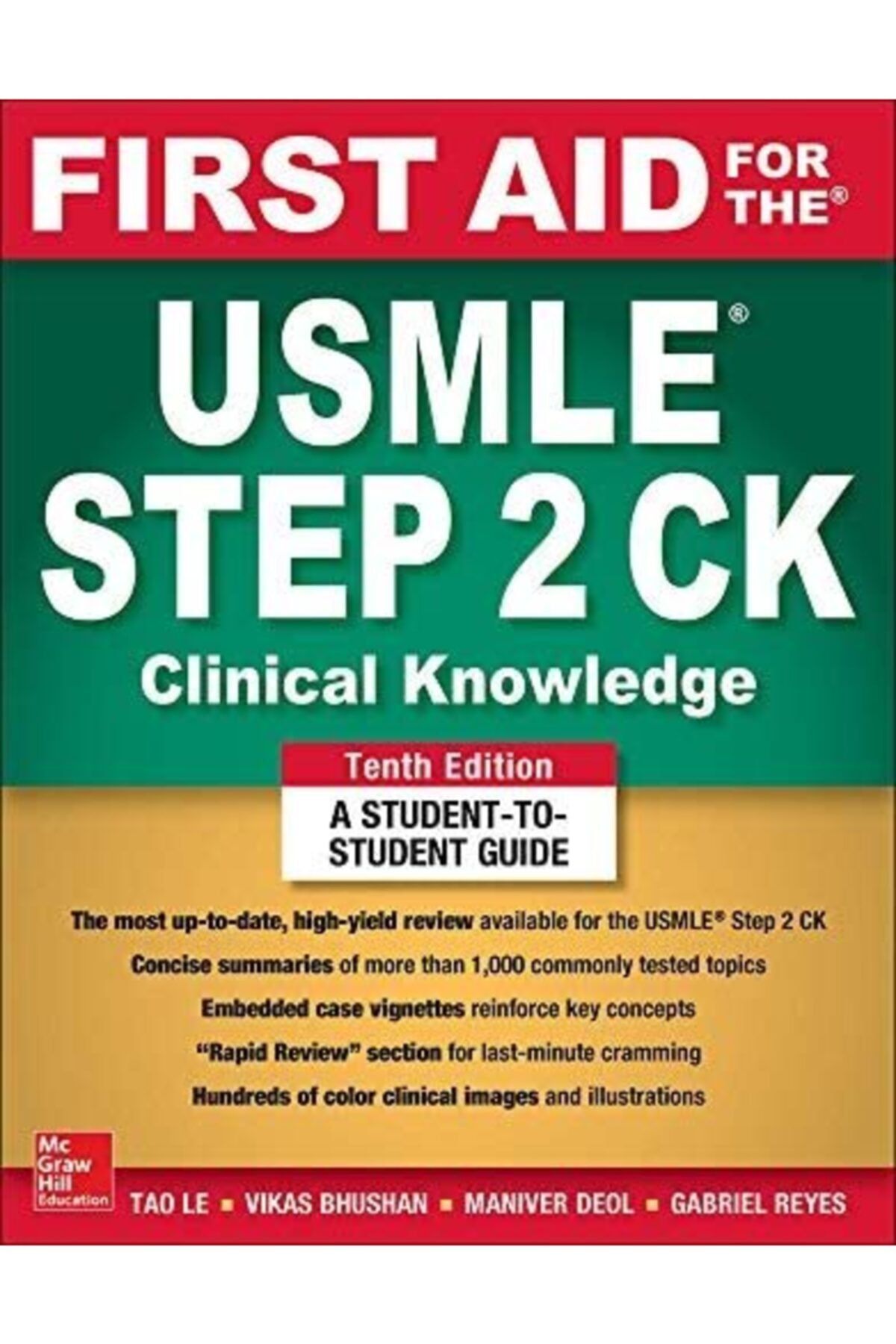 ETS First Aid For The Usmle Step 2 Ck Clinical Knowledge 10th Ed.