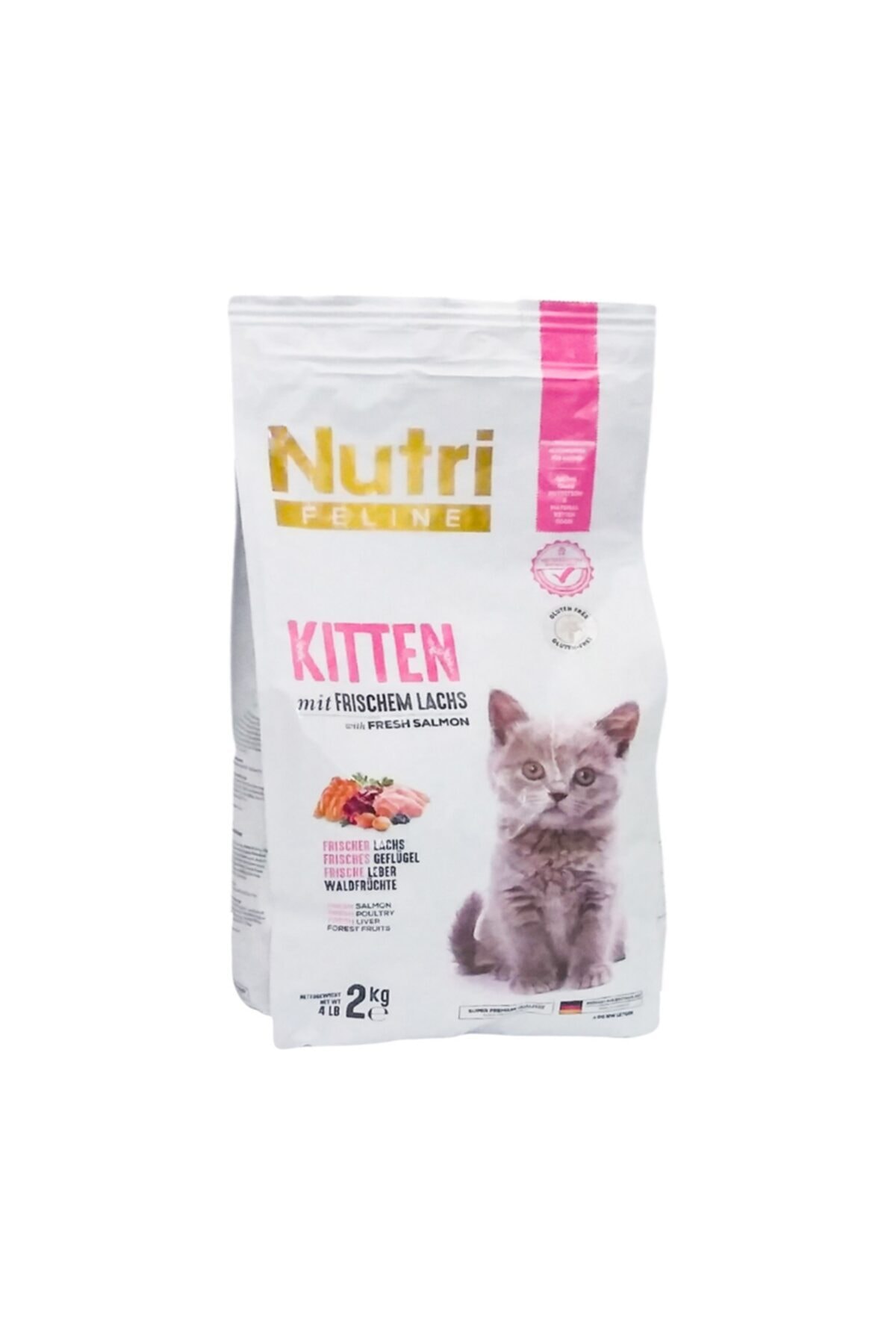 Nutri Feline Kitten Somon Etli 2 kg Yavru Kedi Maması