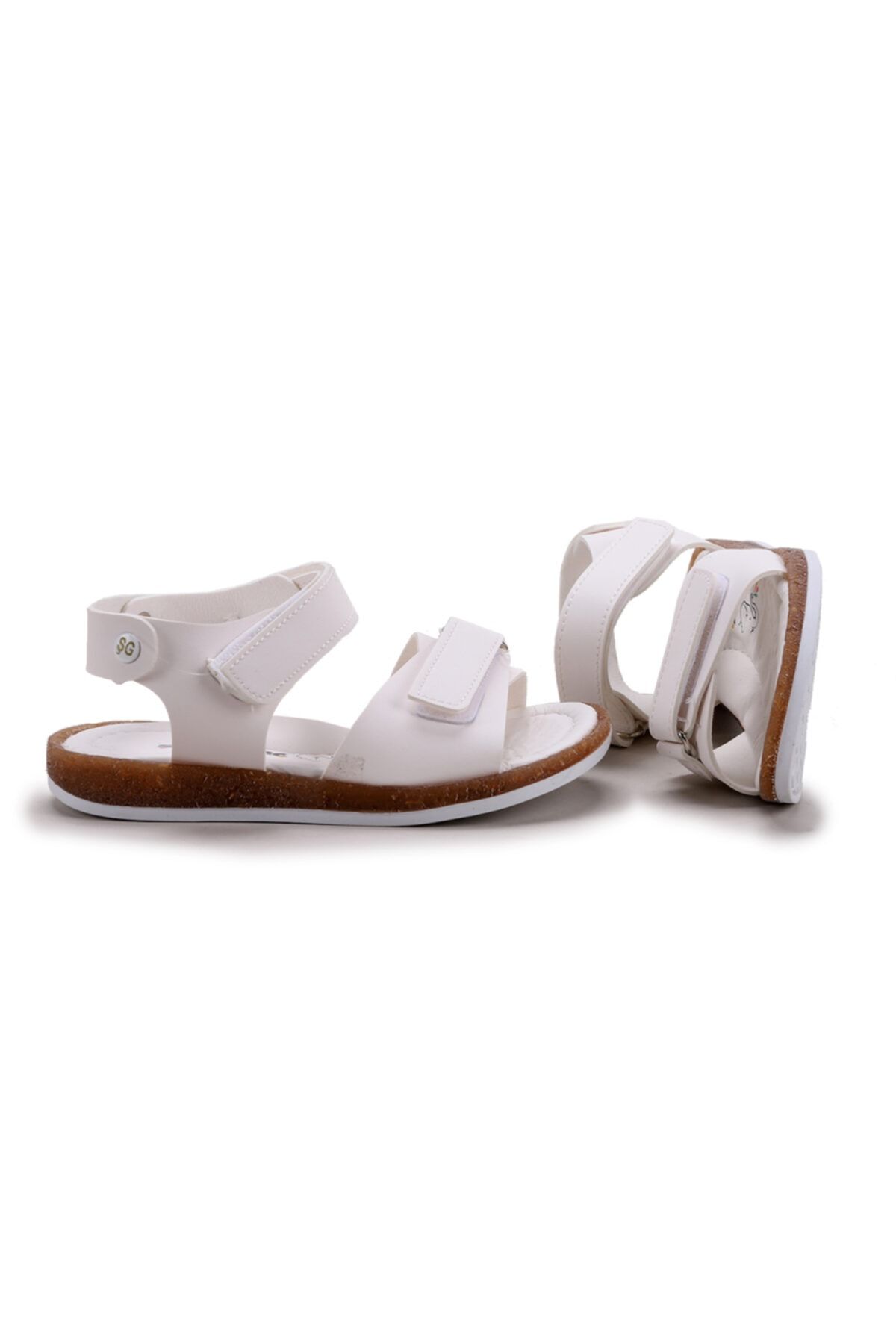 Potincim Şb 27432893-00 Orto Pedik Kız Çocuk Sandalet Terlik Beyaz