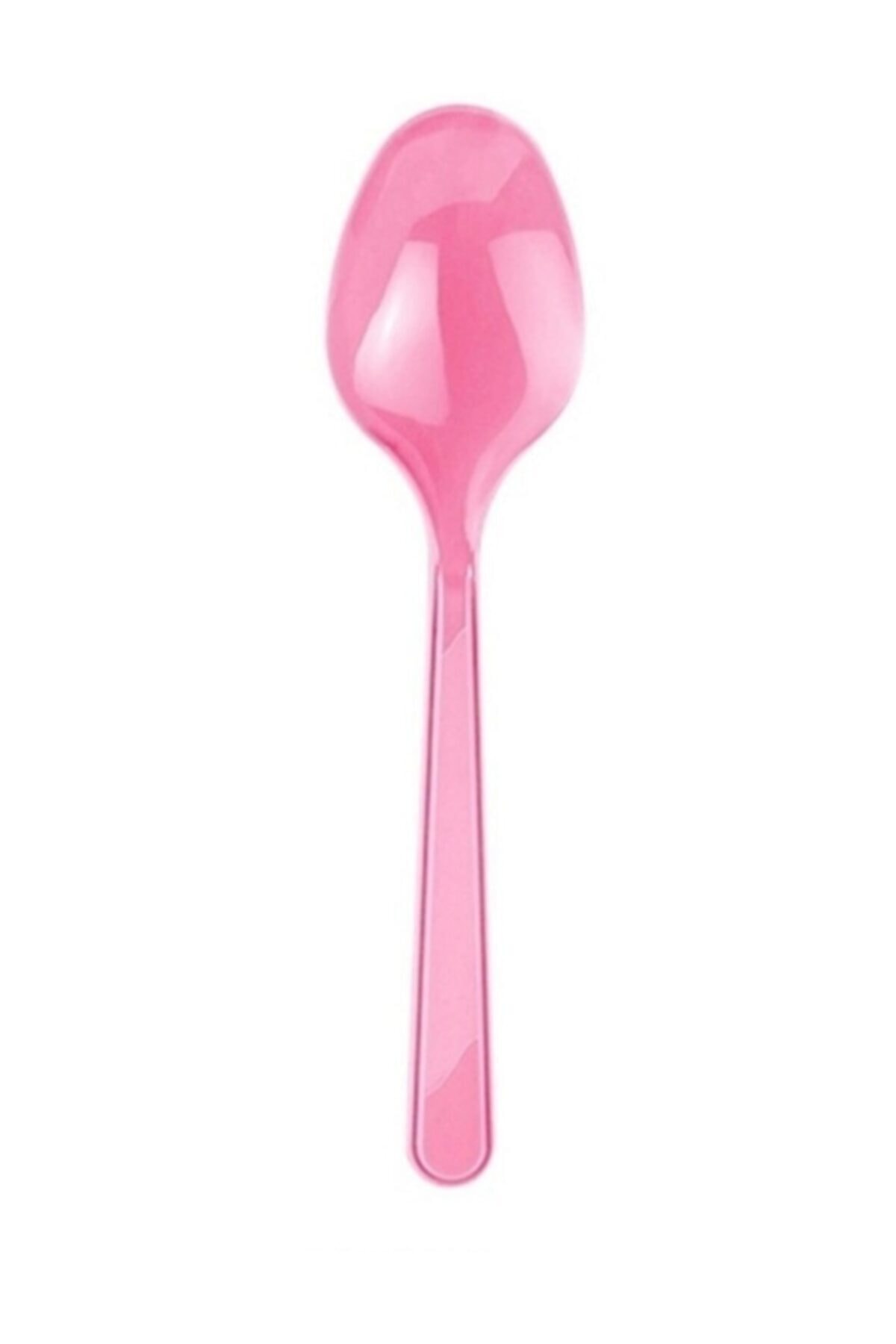 Dipak Pembe Renk Plastik Kaşık 25 Adet