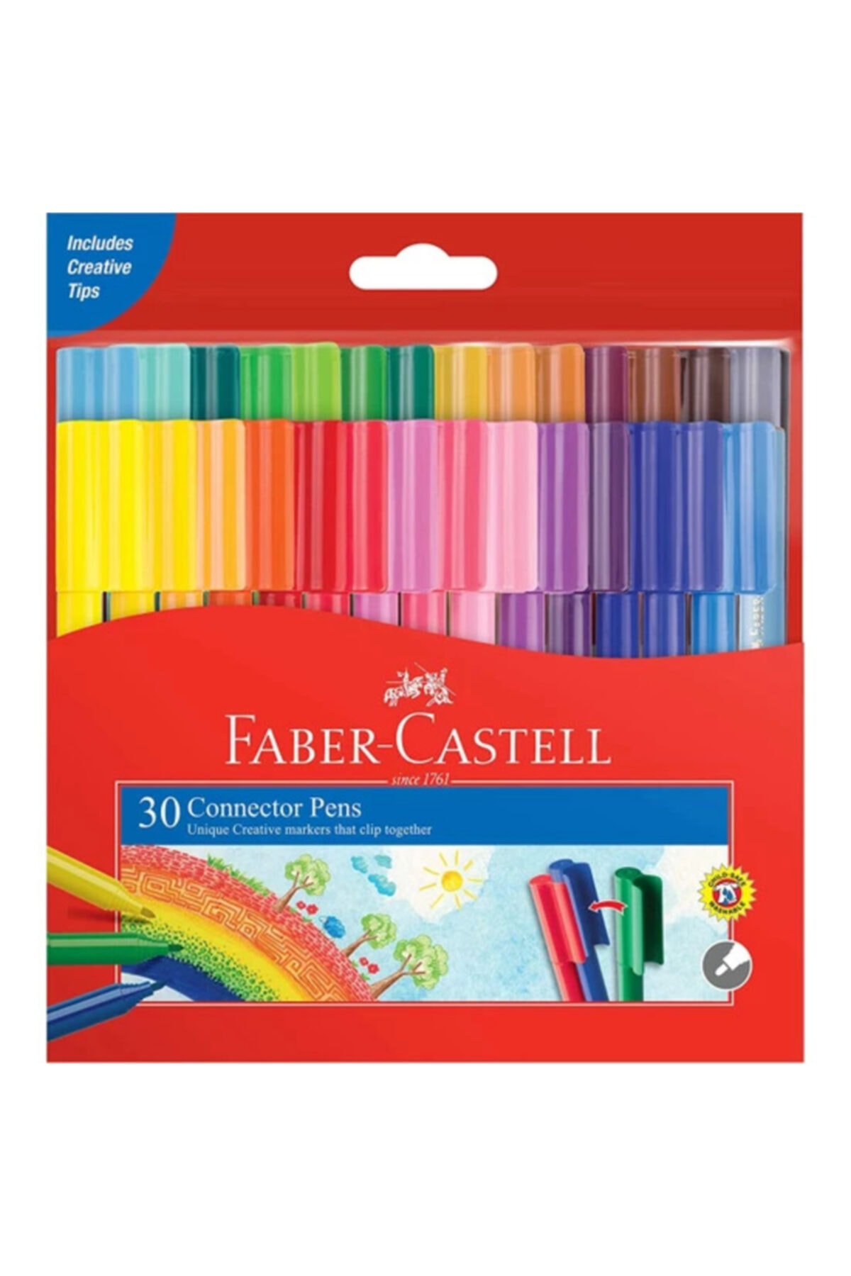 Faber Castell Faber-castell Eğlenceli Keçeli Kartlı, 30'lu Set
