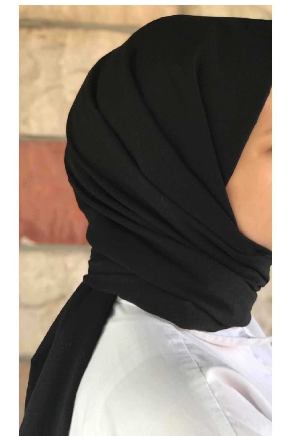 KARANFİLDEN Pamuk Siyah Şal Doğal Pamuklu Kadın Şal