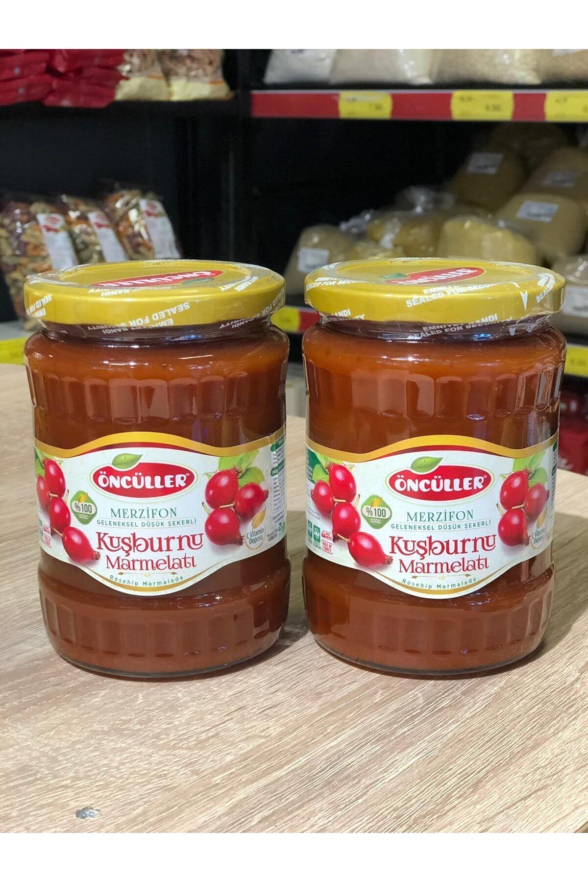 peyka yöresel bitkisel Öncüller Kuşburnu Marmalatı 630 Gr 2 'li Şişe
