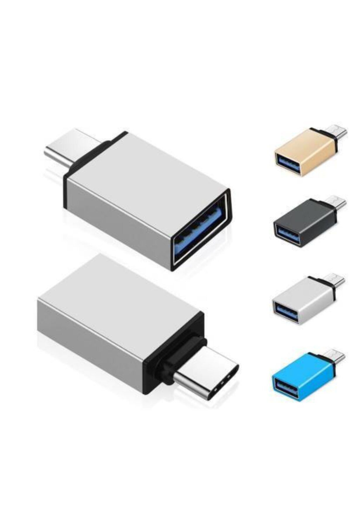 technerd Usb To Type-c Dönüştürücü Otg Çevirici Metal Adaptör