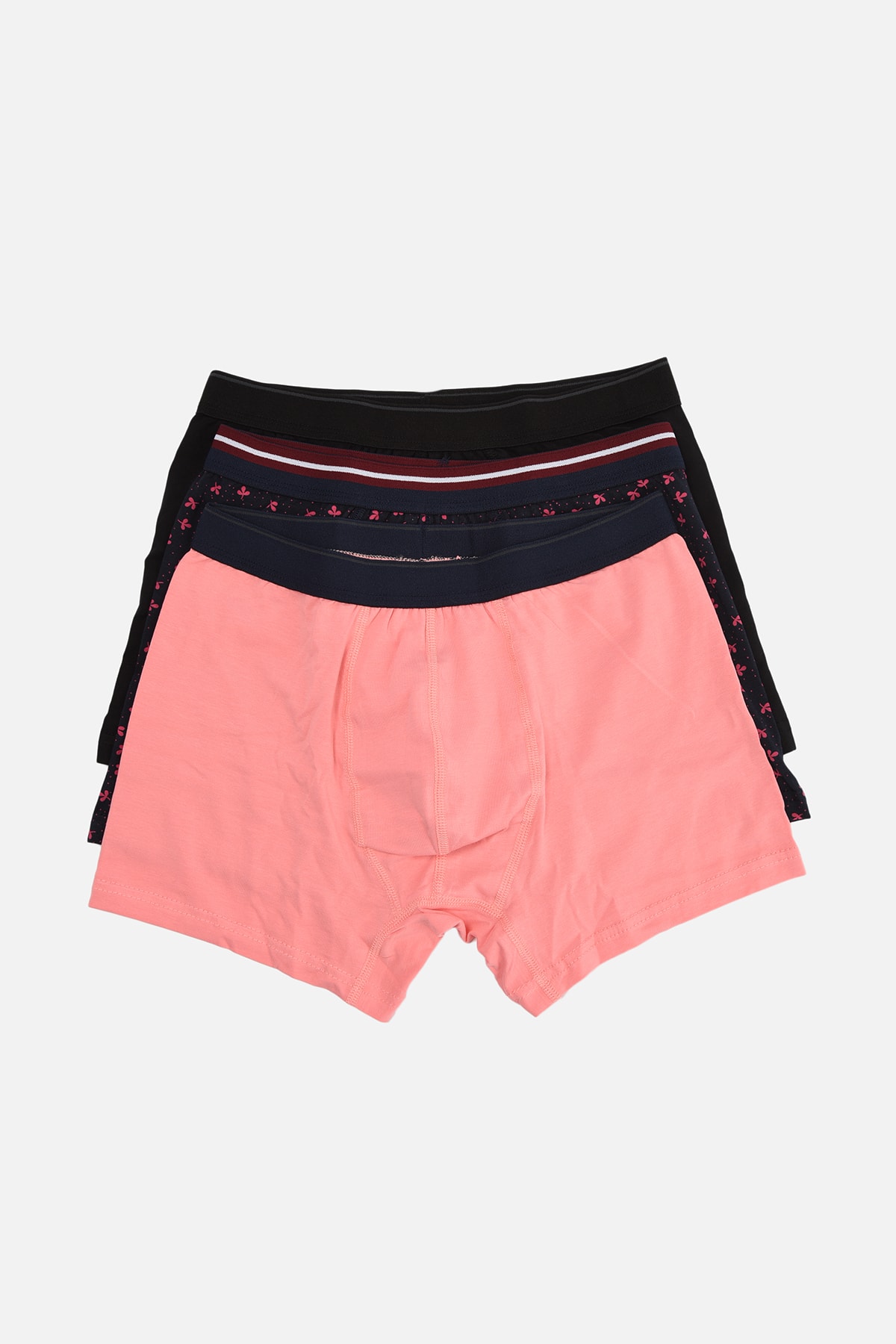 TRENDYOL MAN Çok Renkli Erkek 3'lü Paket Boxer TMNAW22BX0031