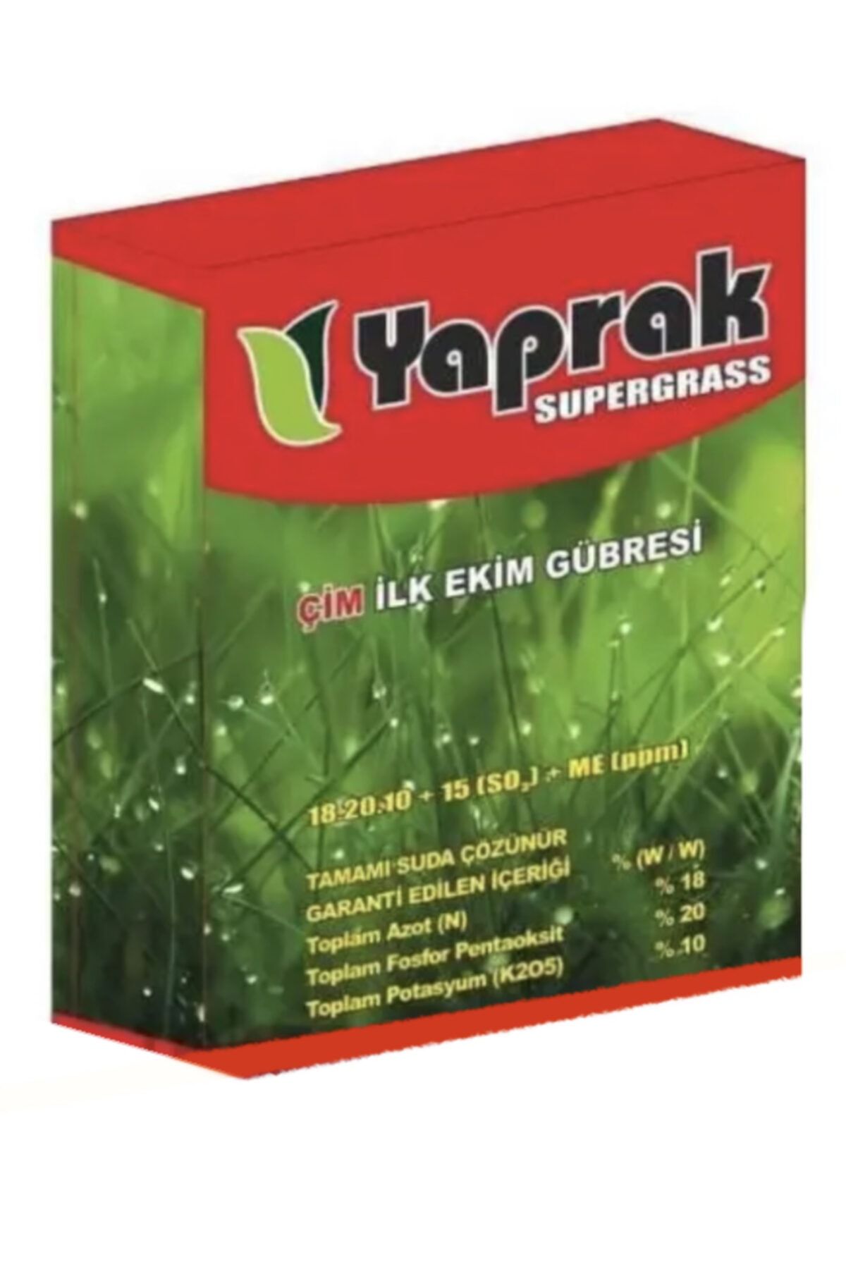 YAPRAK Supergrass Çim Ilk Ekim Gübresi 990 gr