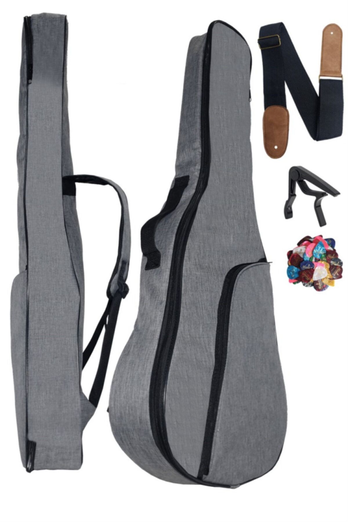 Midex Cs-39pak Klasik Gitar Çantası Soft Case Kılıf Su Geçirmez (askı Capo Pena Dahil)