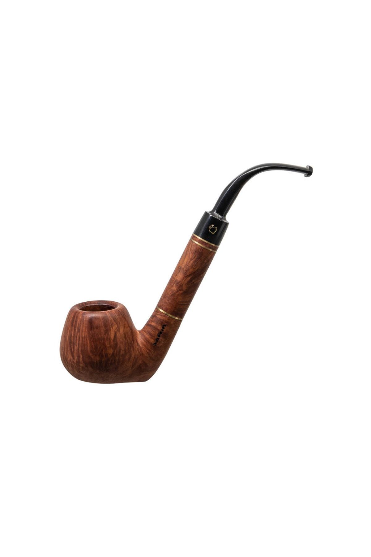 Şahin Iki Filtreli 400 9mm. Filtreli Ebonit Saplı Pipo