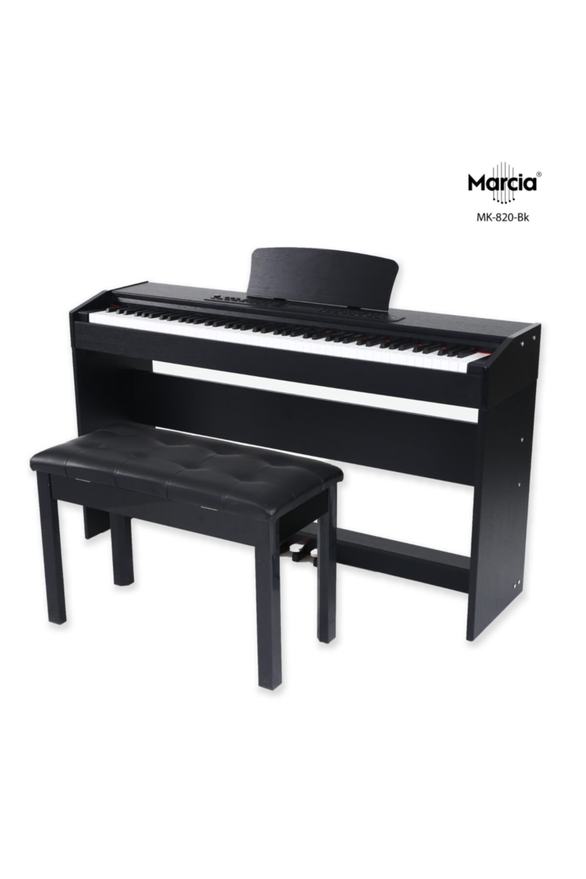 MARCİA Mk-820 88 Tuş Dijital Piyano (siyah)