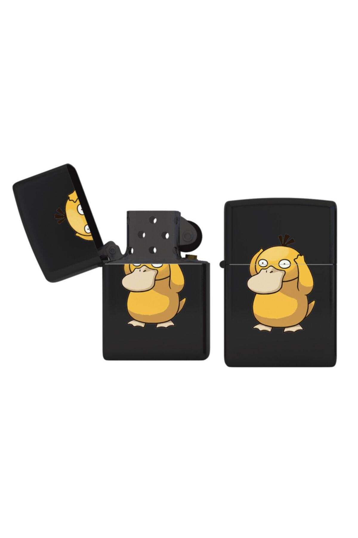 astak Psyduck Pokemon Siyah Çakmak Bll456
