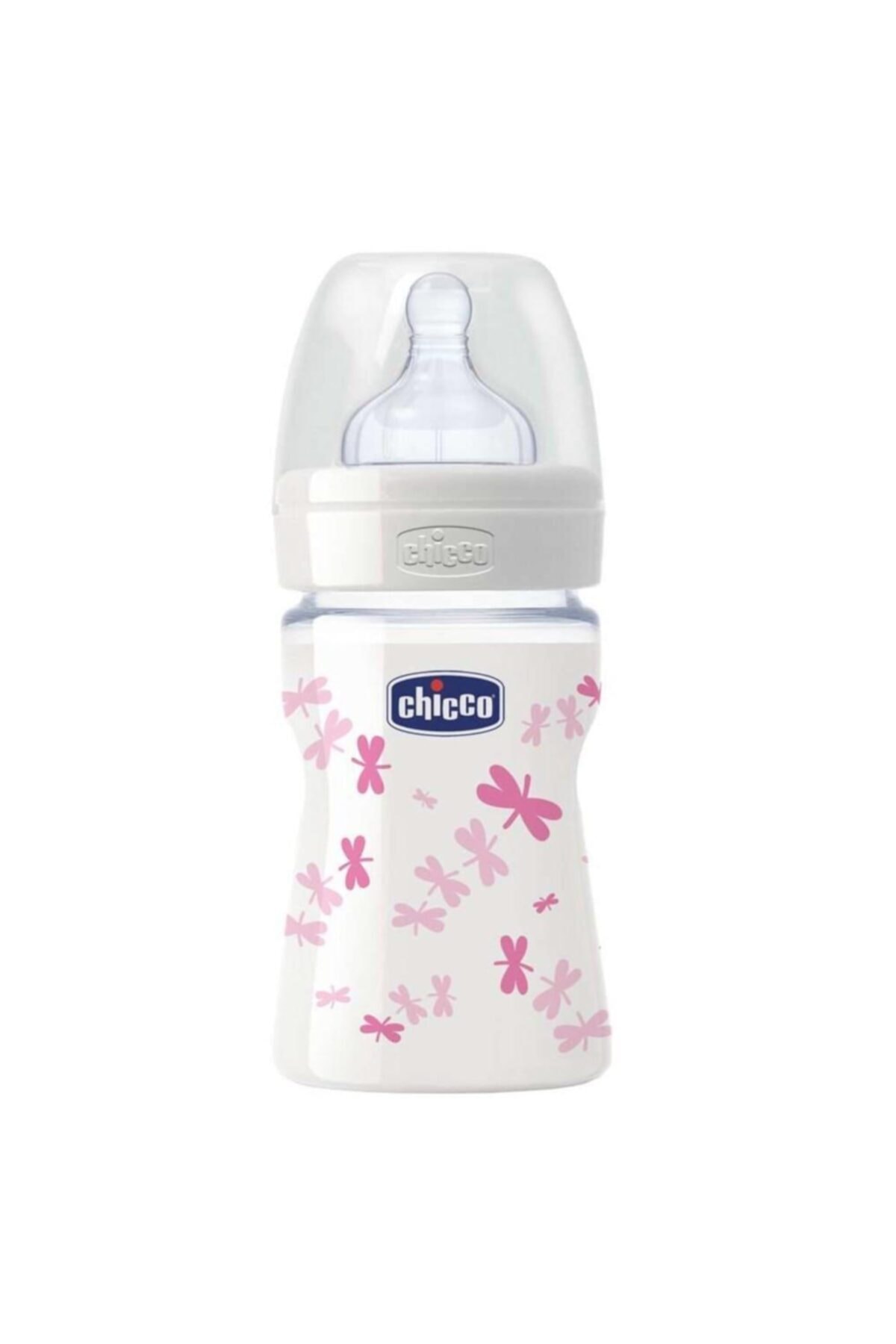 Chicco Well Being Silikon Emzikli Cam Biberon 150 Ml 0+ Ay - Kız