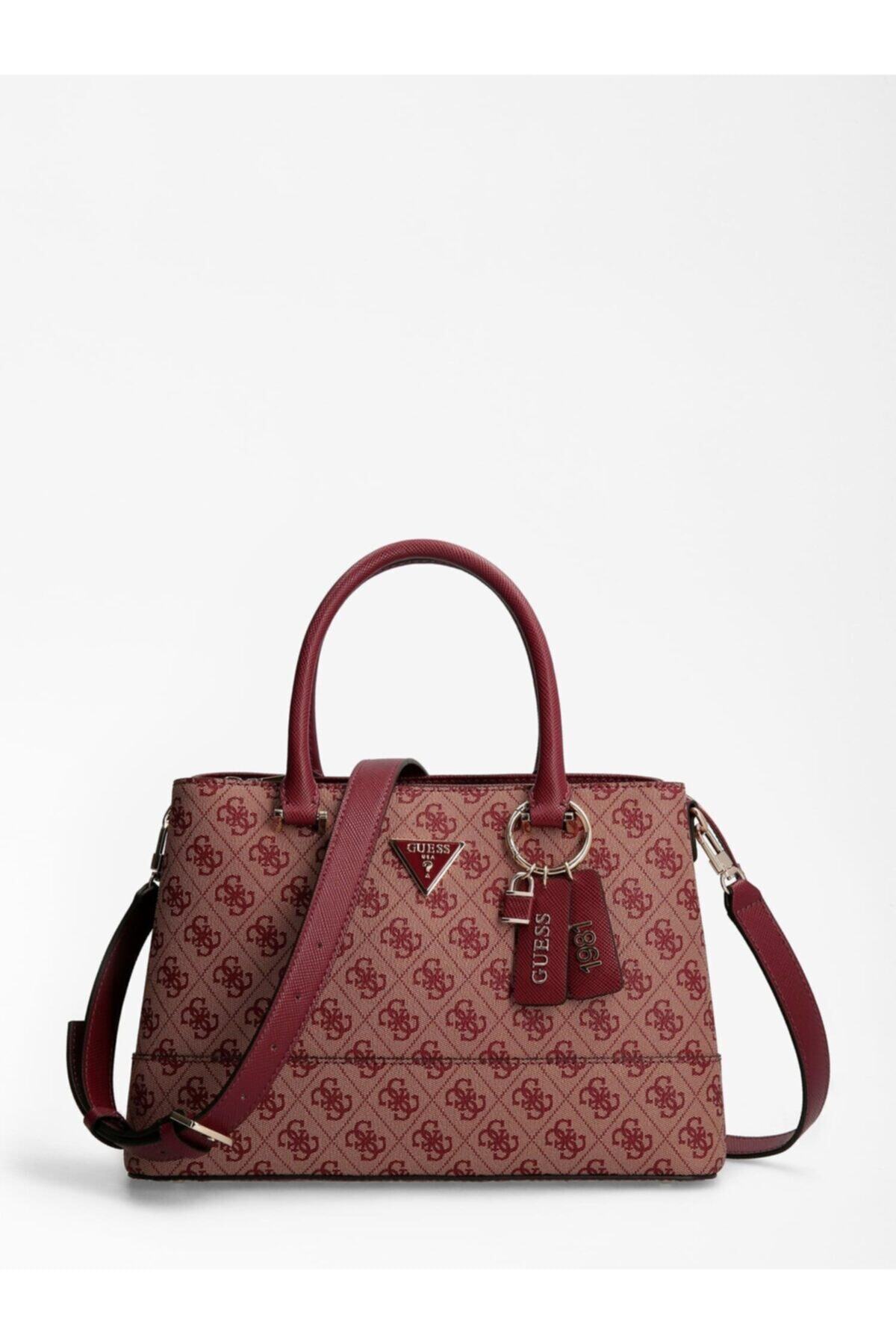 Guess Codelıa Logo Bordo Rengi Kadın El Çantası