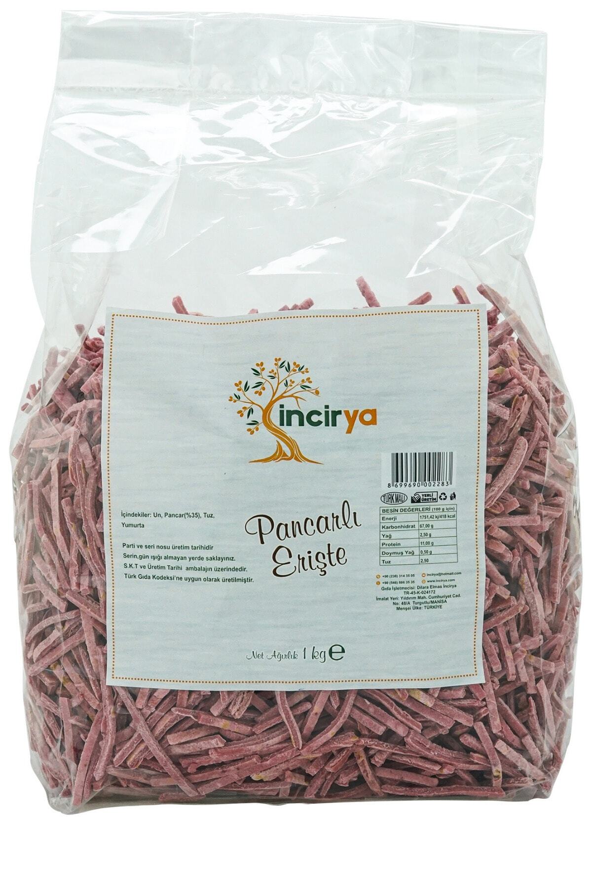 İNCİRYA El Yapımı Pancarlı Erişte 1 Kg