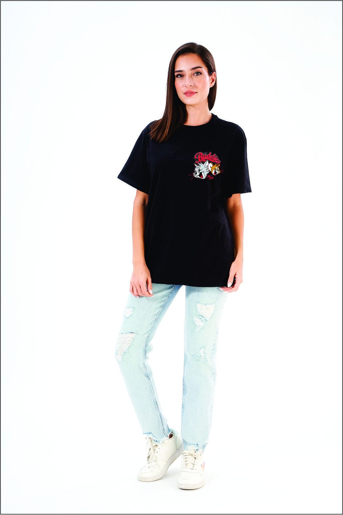 FINGER PRINT Warner Bros Lisanslı Tom&jerry Baskılı Kadın T-shirt