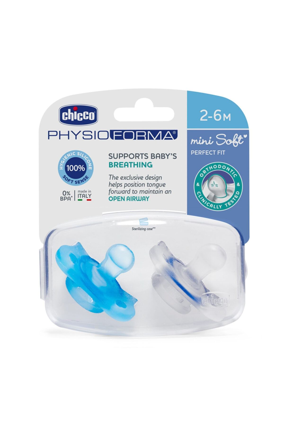 Chicco Physioforma Mini Soft Mavi 2-6 Ay Ikili