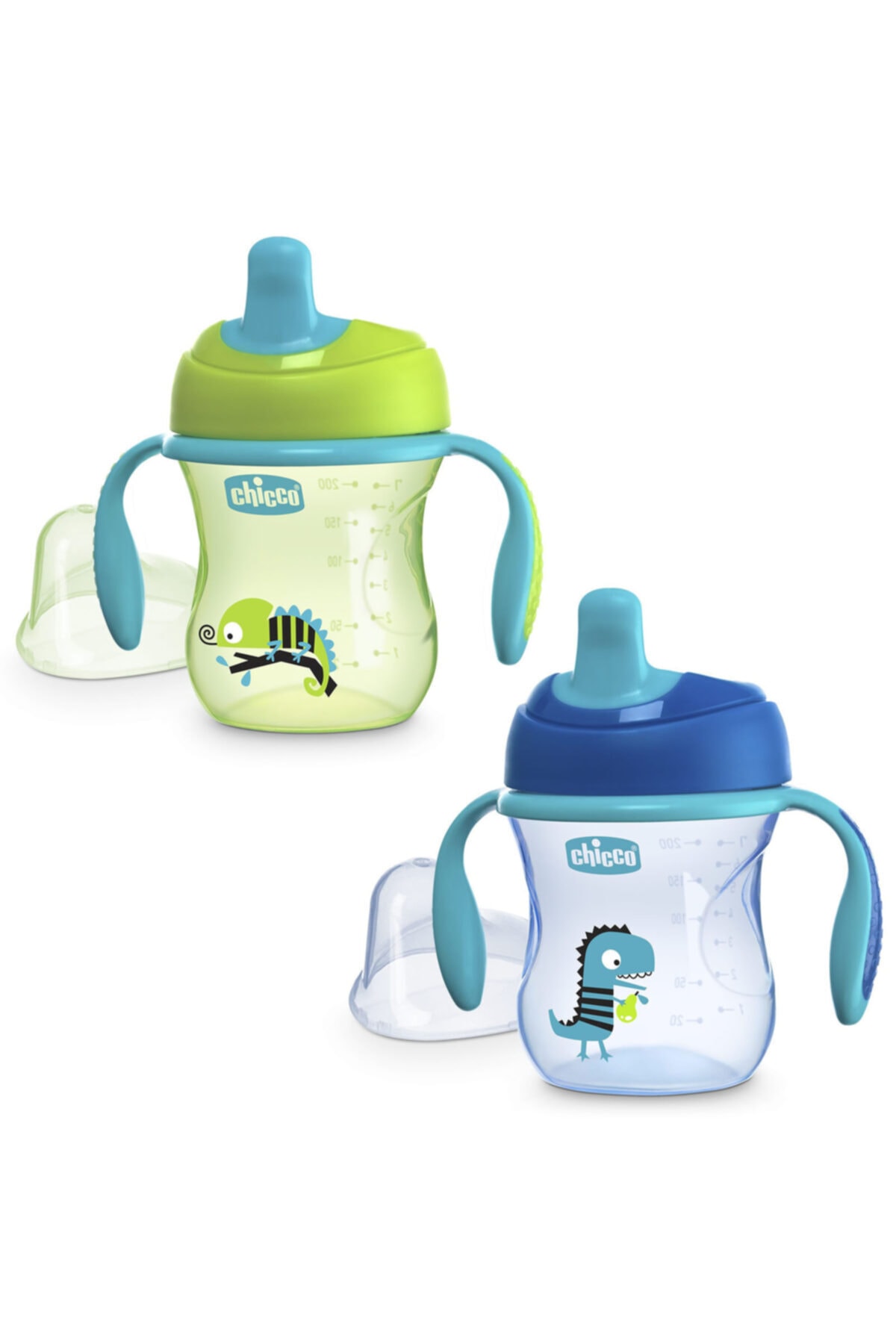 Chicco Yarı Yumuşak Uçlu Eğitim Bardağı 200 Ml 6 Ay+ Erkek Asortili