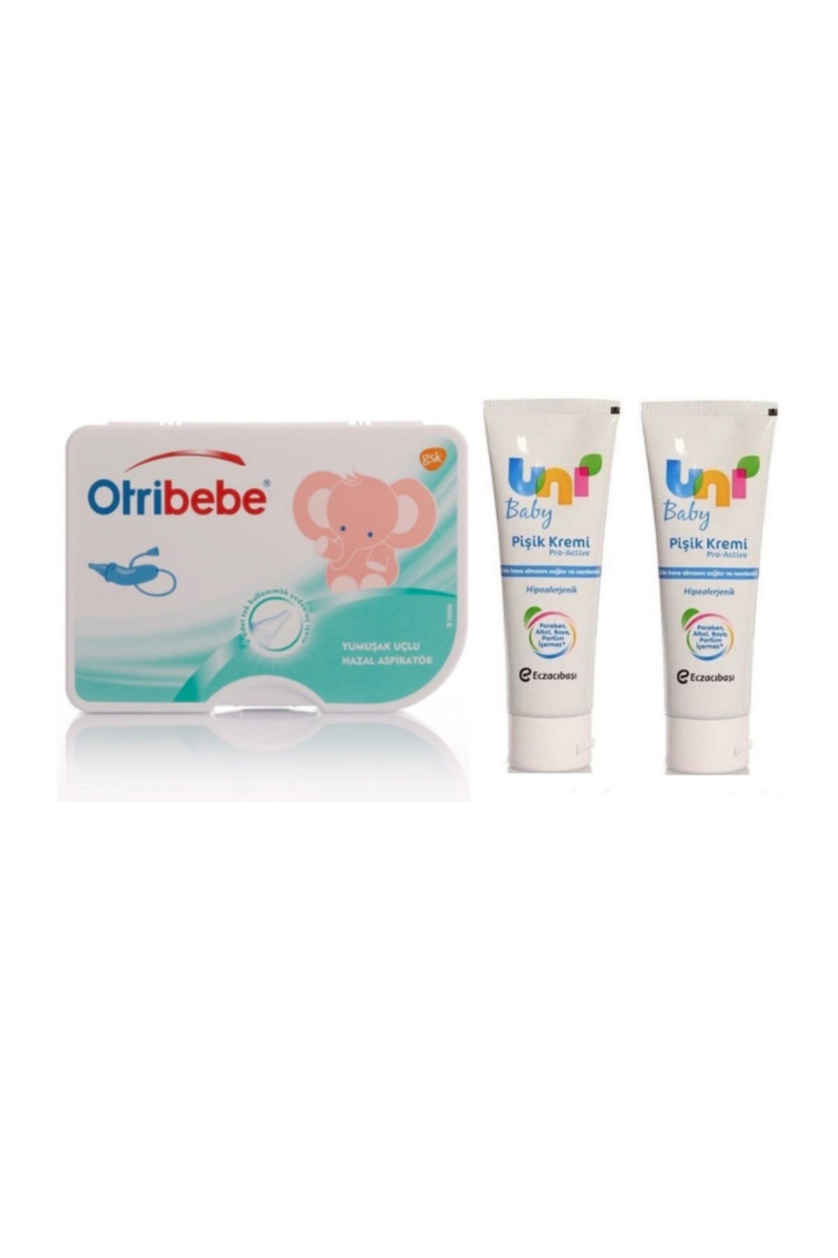 Uni Baby Yumuşak Uçlu Nazal Aspiratör + Pişik Kremi 30 ml X2 Adet
