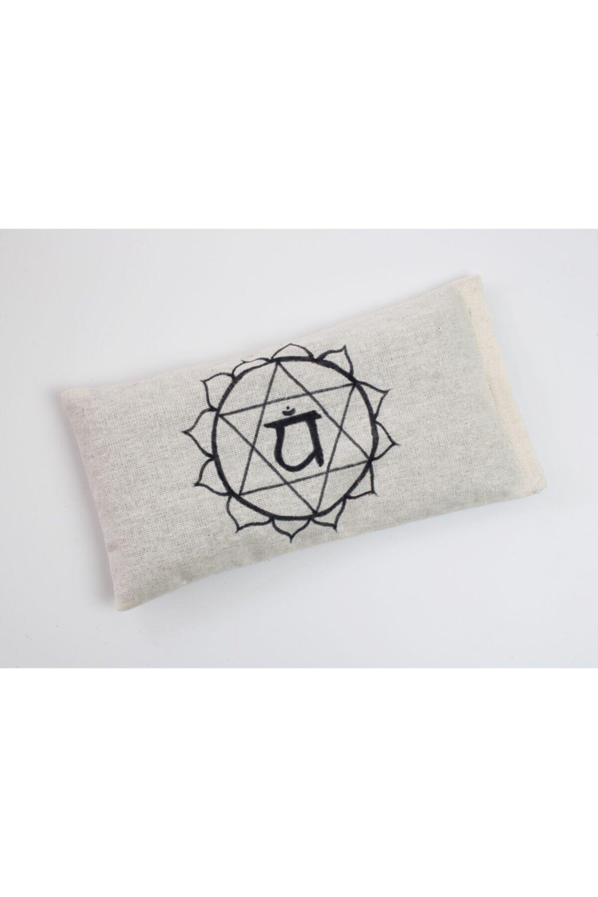 Boho Yoga Art Lavantalı Göz Yastığı - Kalp Çakra Desenli