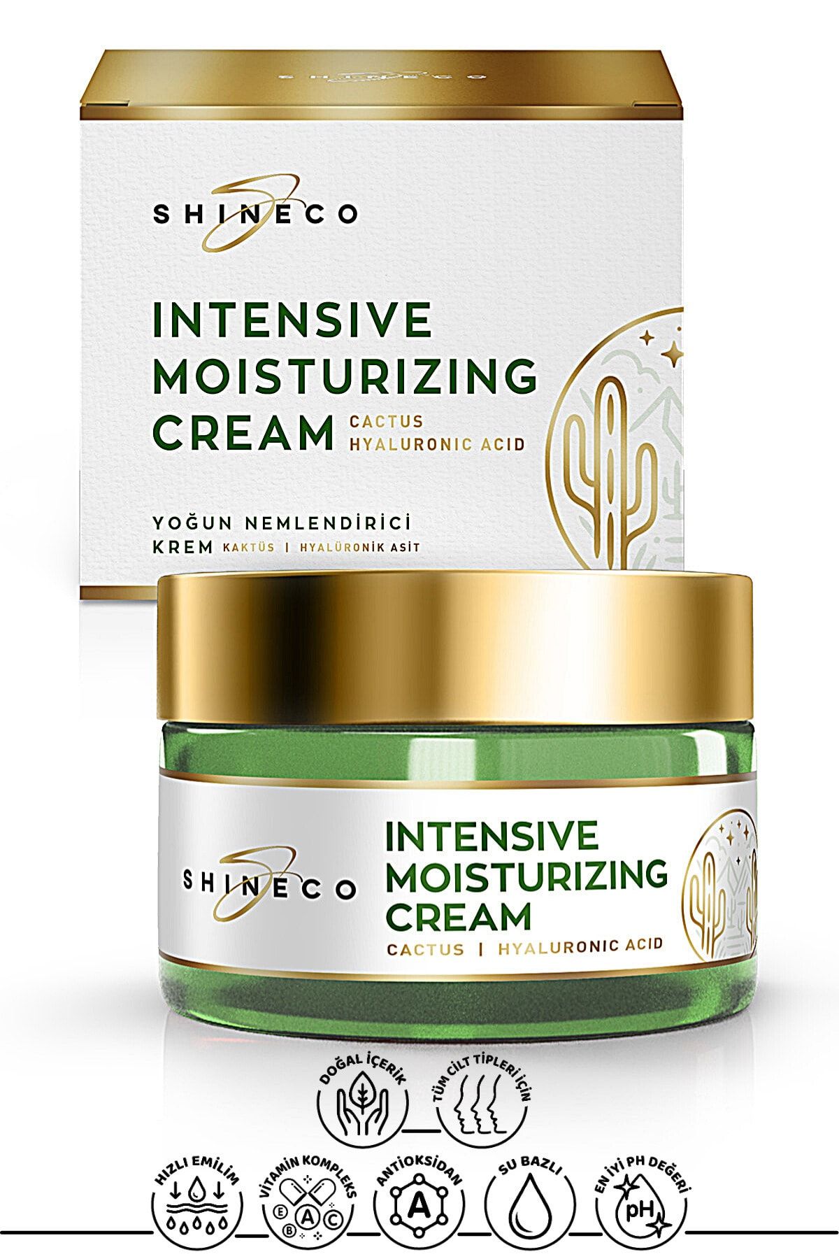 Shineco Kaktüs Özlü Yoğun Nemlendirici Krem 50 ml