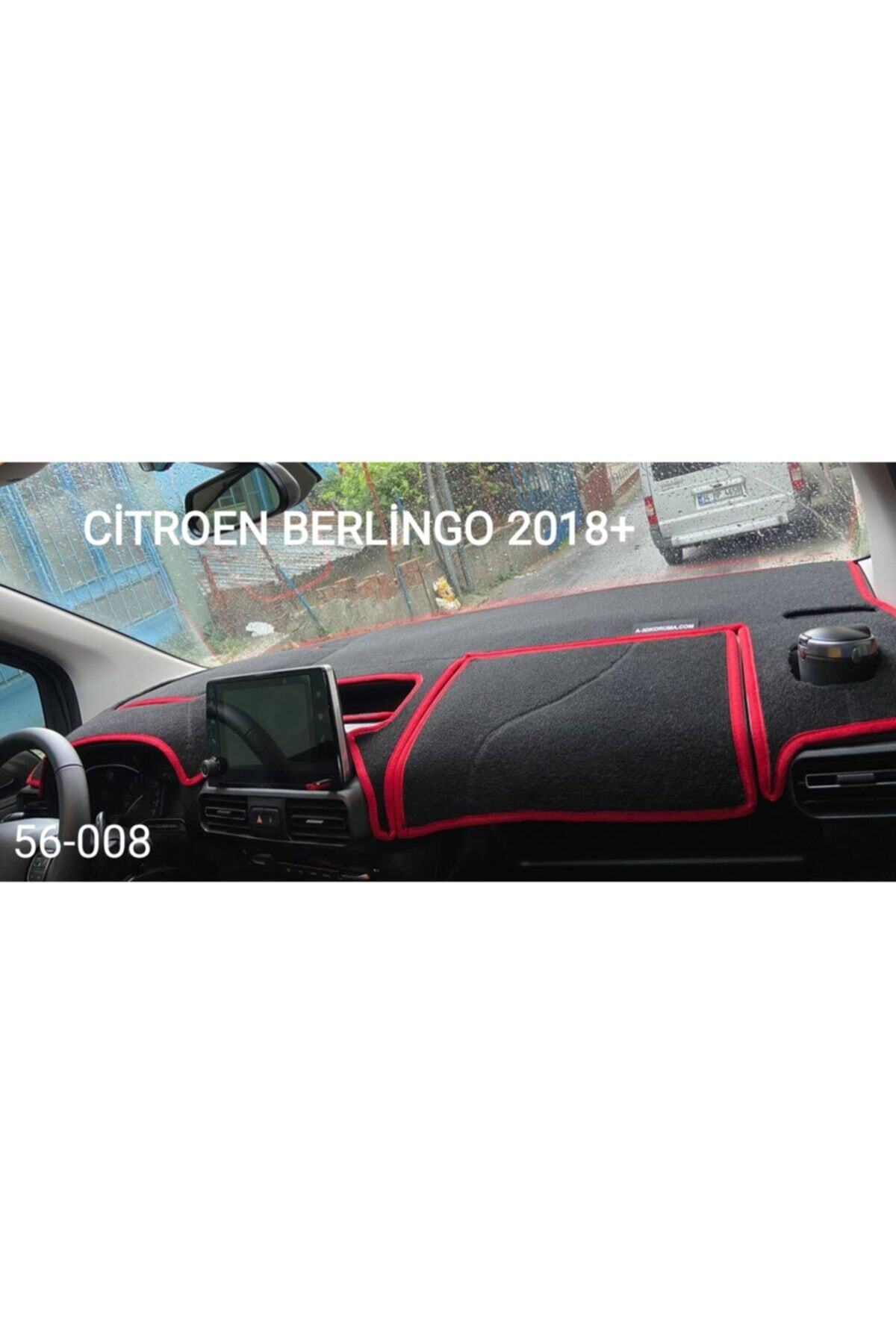 A3D TORPİDO KORUMA Citroen Berlingo Torpido Koruması Kırmızı 2018+ Modellerine Uygun