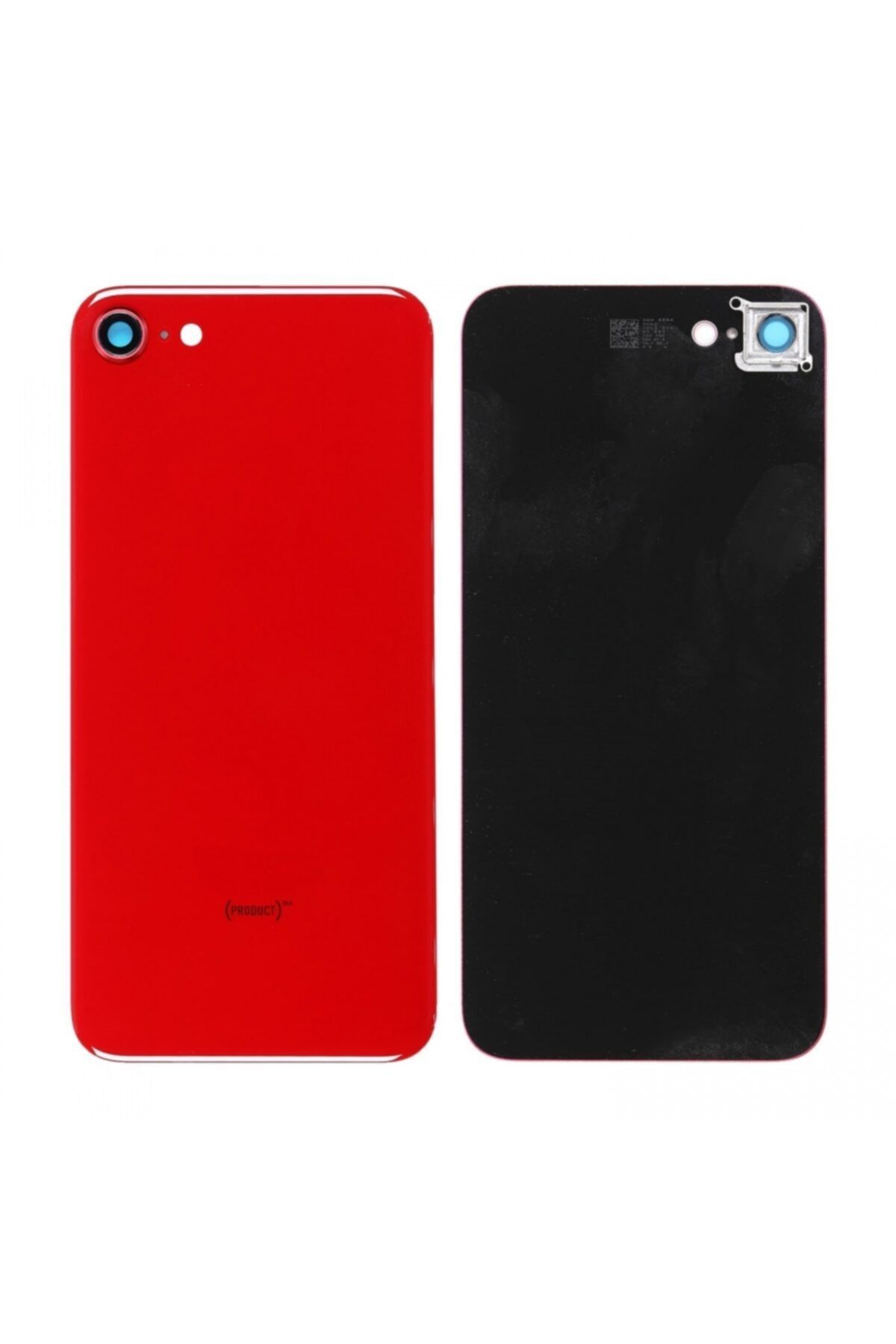 Apple Iphone 8g Arka Pil Kapağı Full Kamera Lensli Kırmızı
