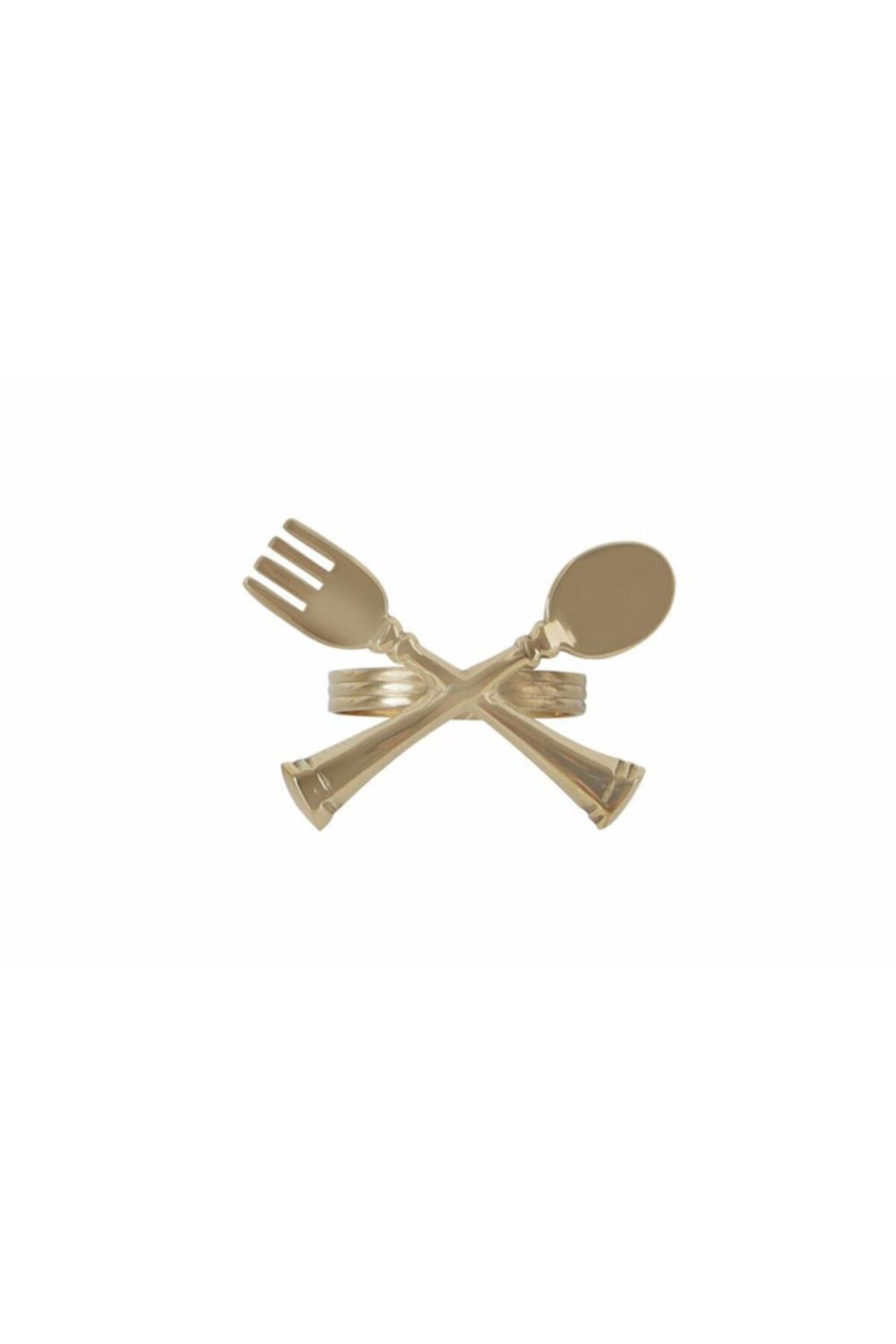Porland Brass Dinner 6 Lı Altın Yüzük Peçetelik 4cm