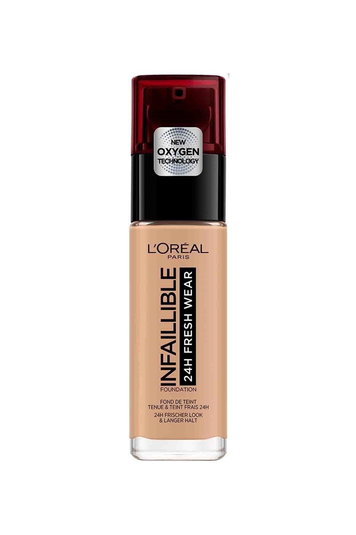 L'Oreal Paris Uzun Süre Kalıcı Fondöten - Infaillible 24H Fresh Wear 220 Sand 30 ml 3600523614479