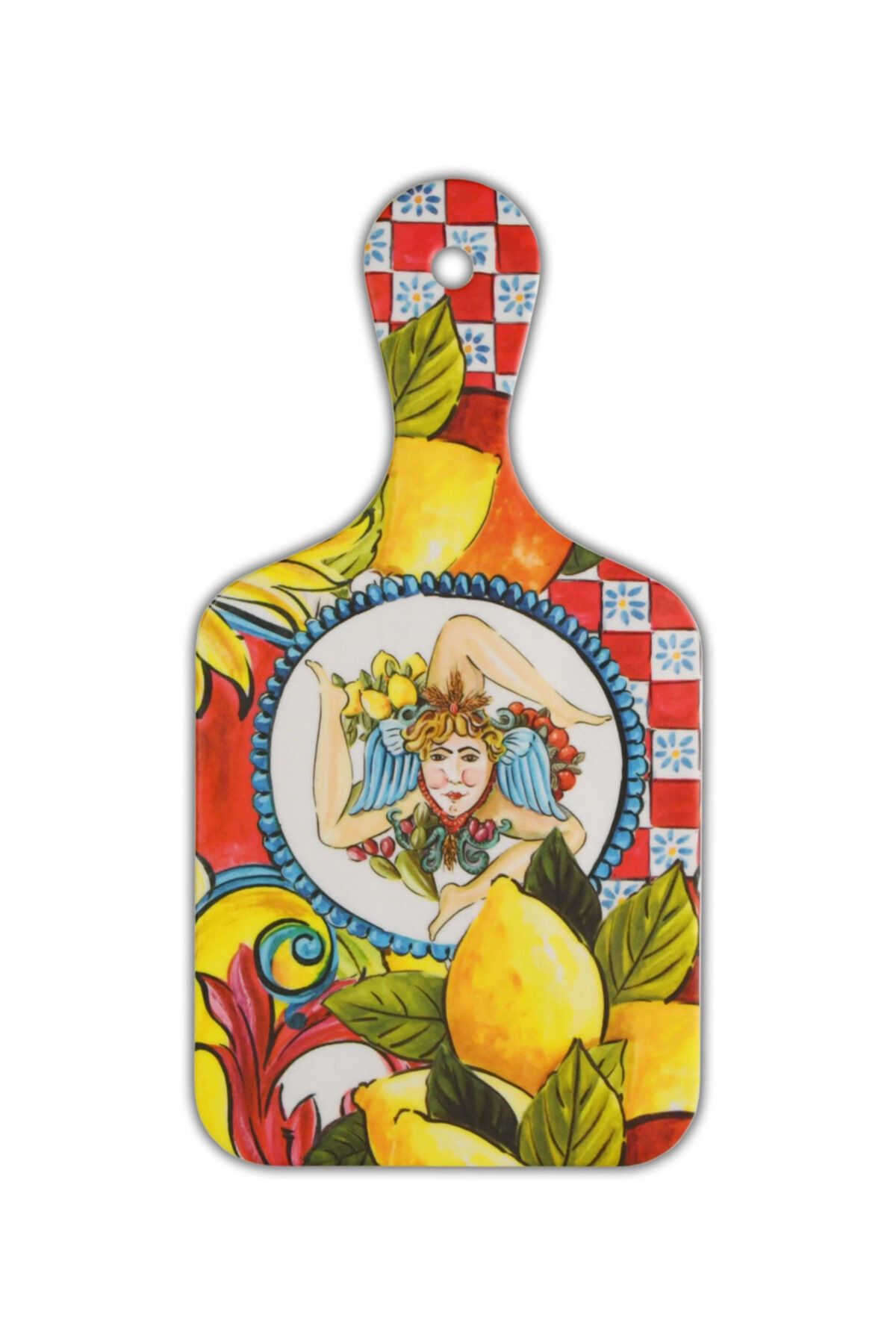 Baci Milano Kırmızı Barok Küçük Peynir Ve Şarküteri Sunum Tahtası 12.5x25 cm