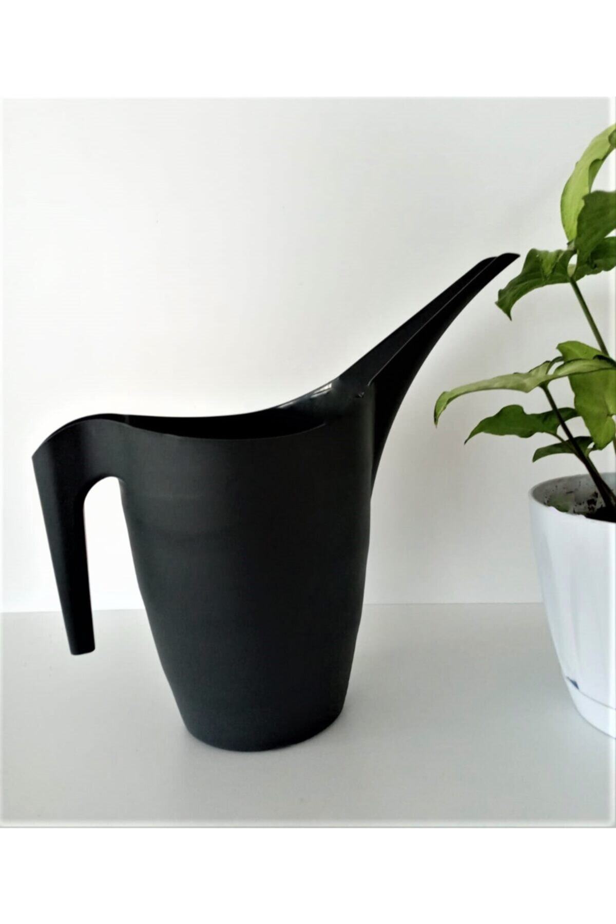 Ekodoğa Sulama Kabı 2 Lt Antrasit Sulama Kabı Çiçek Sulama Kabı Bahçe Bitki Sulama Kabı