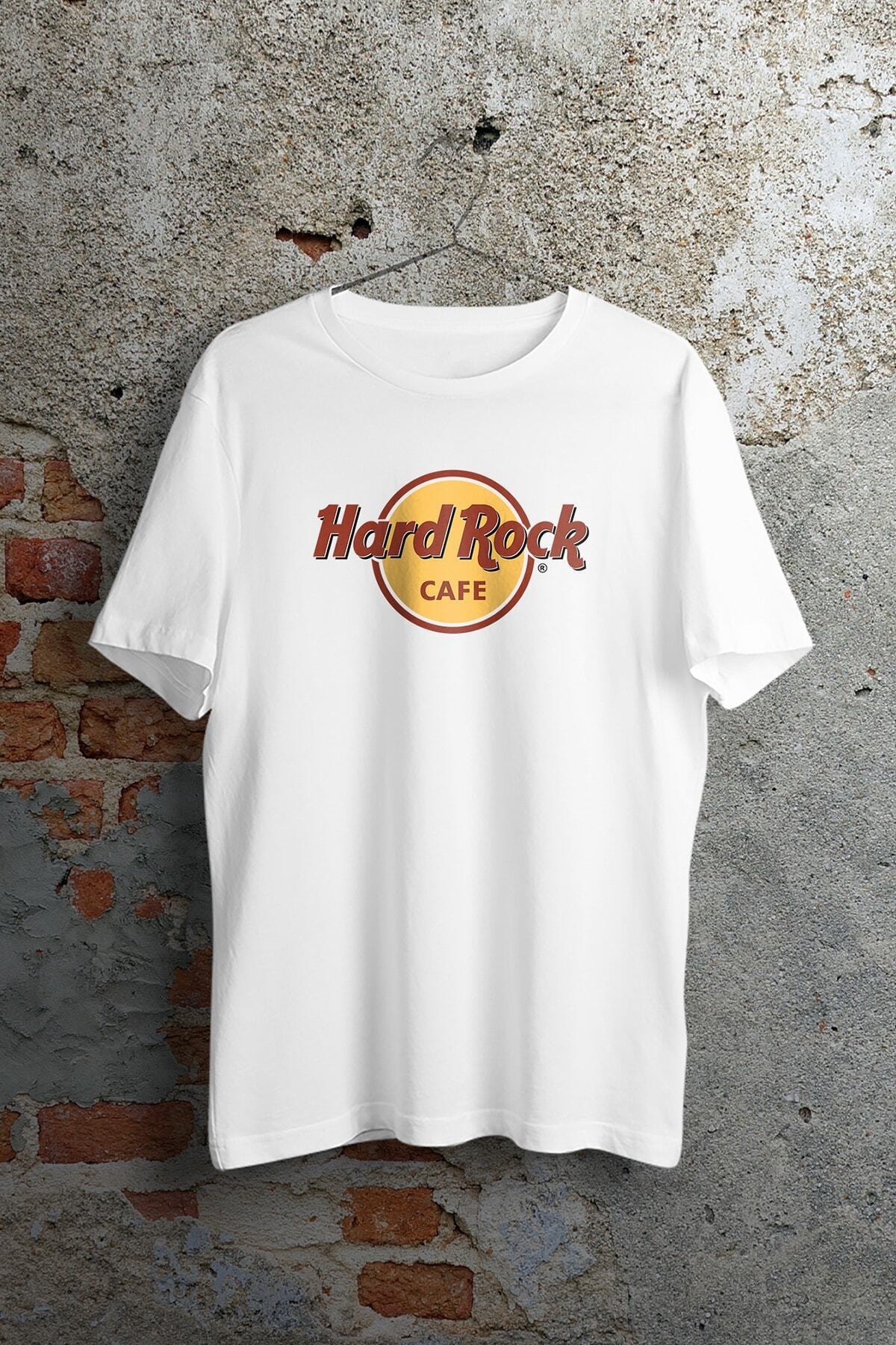 WePOD Hard Rock Cafe Beyaz Unisex Tshirt