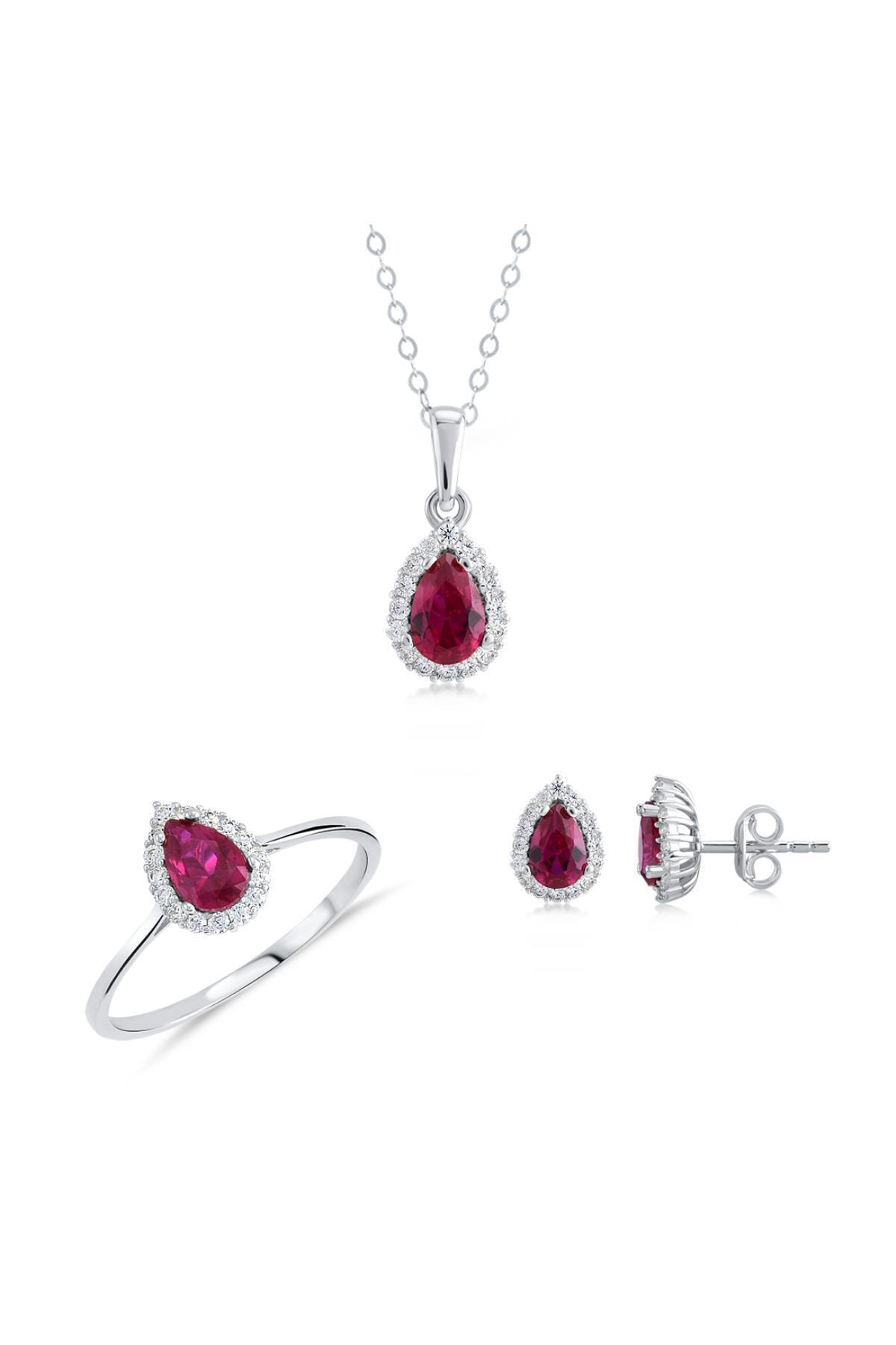 Hepimitu Damla Taşlı Altın Fantezi Set