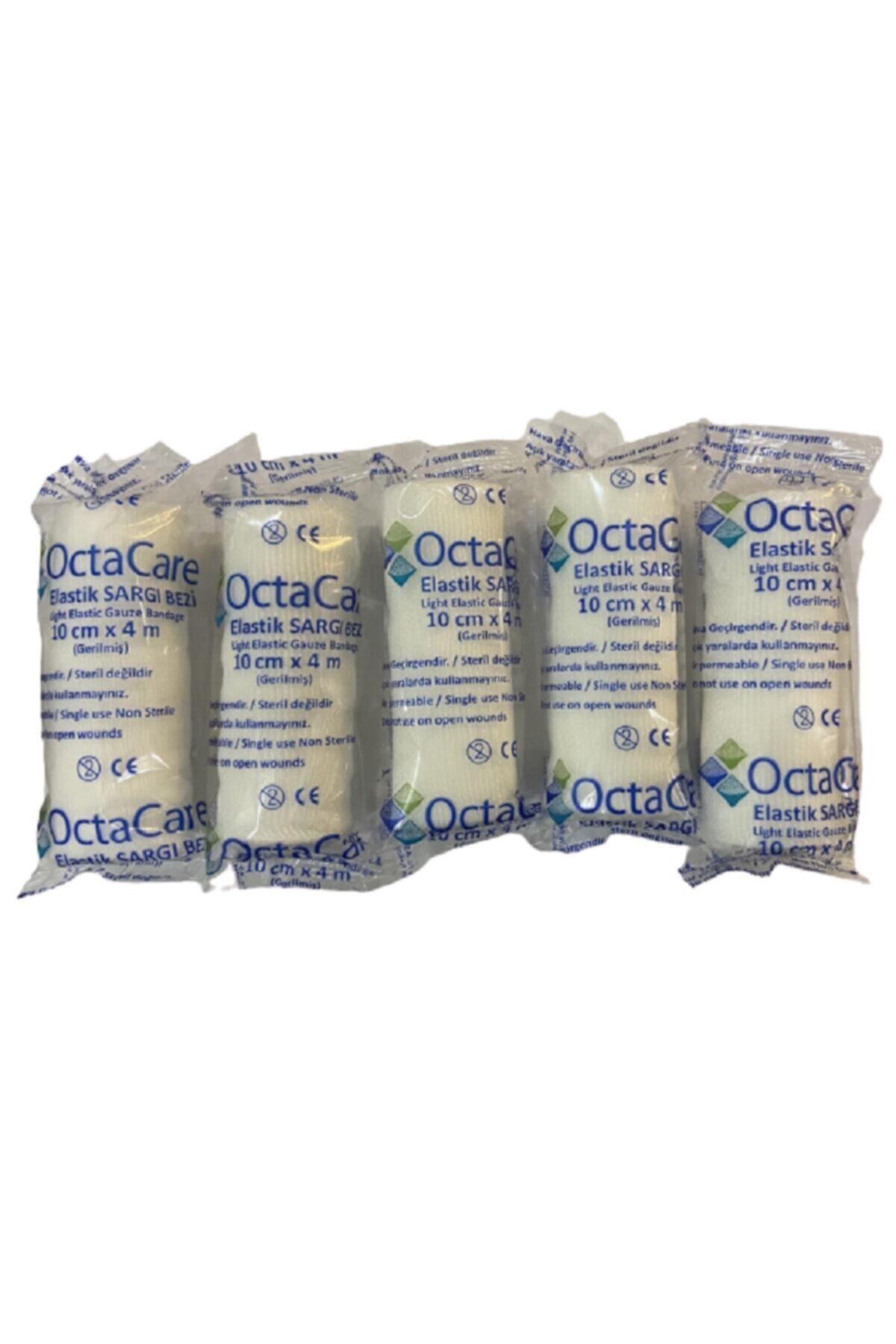 Octacare Elastik Sargı Bezi 10 cm X 400 cm  1 Paket=5 Adet