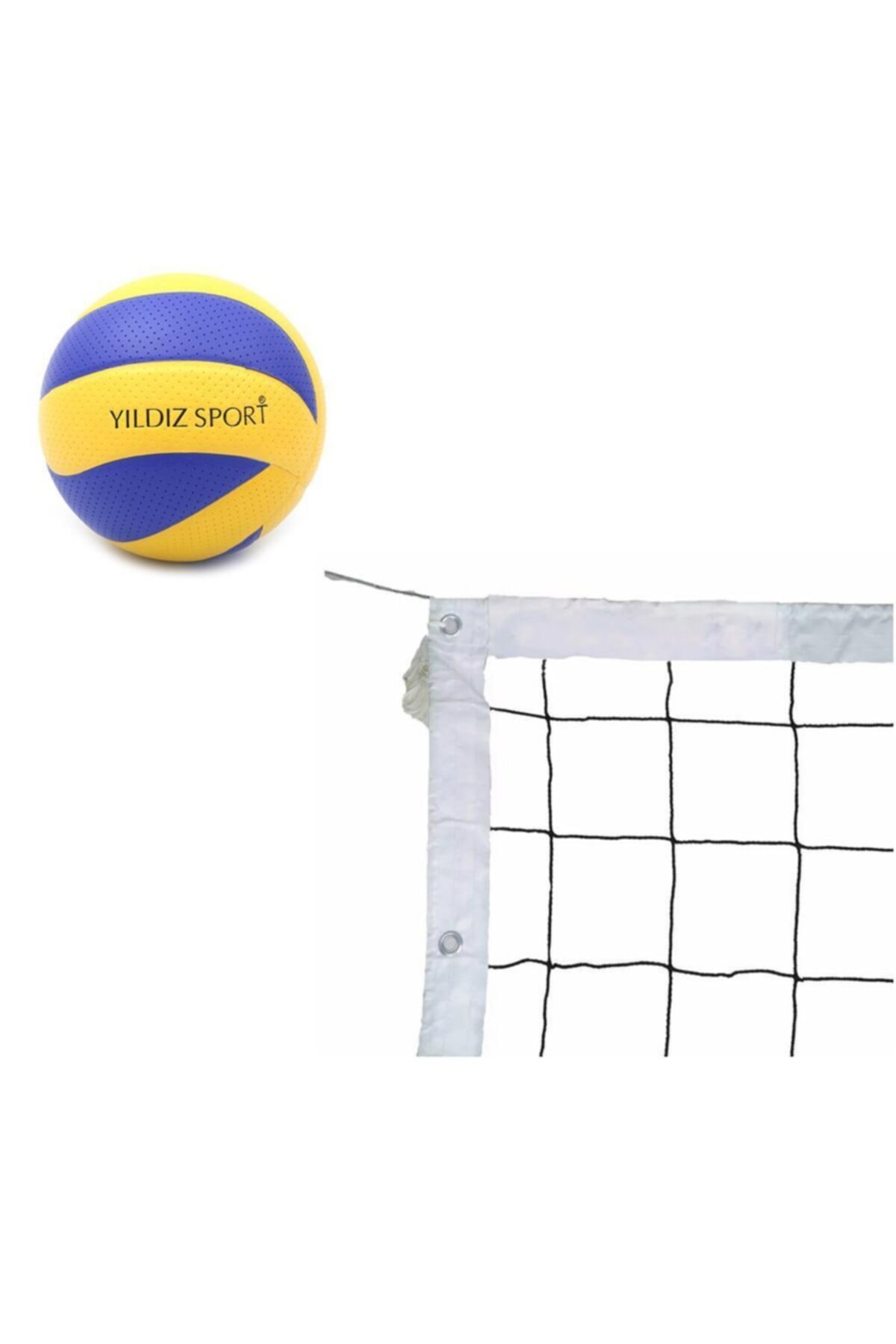 Mashotrend 9.5 Metre Voleybol Filesi + Voleybol Topu - 1 Metre Voleybol Filesi Ağı