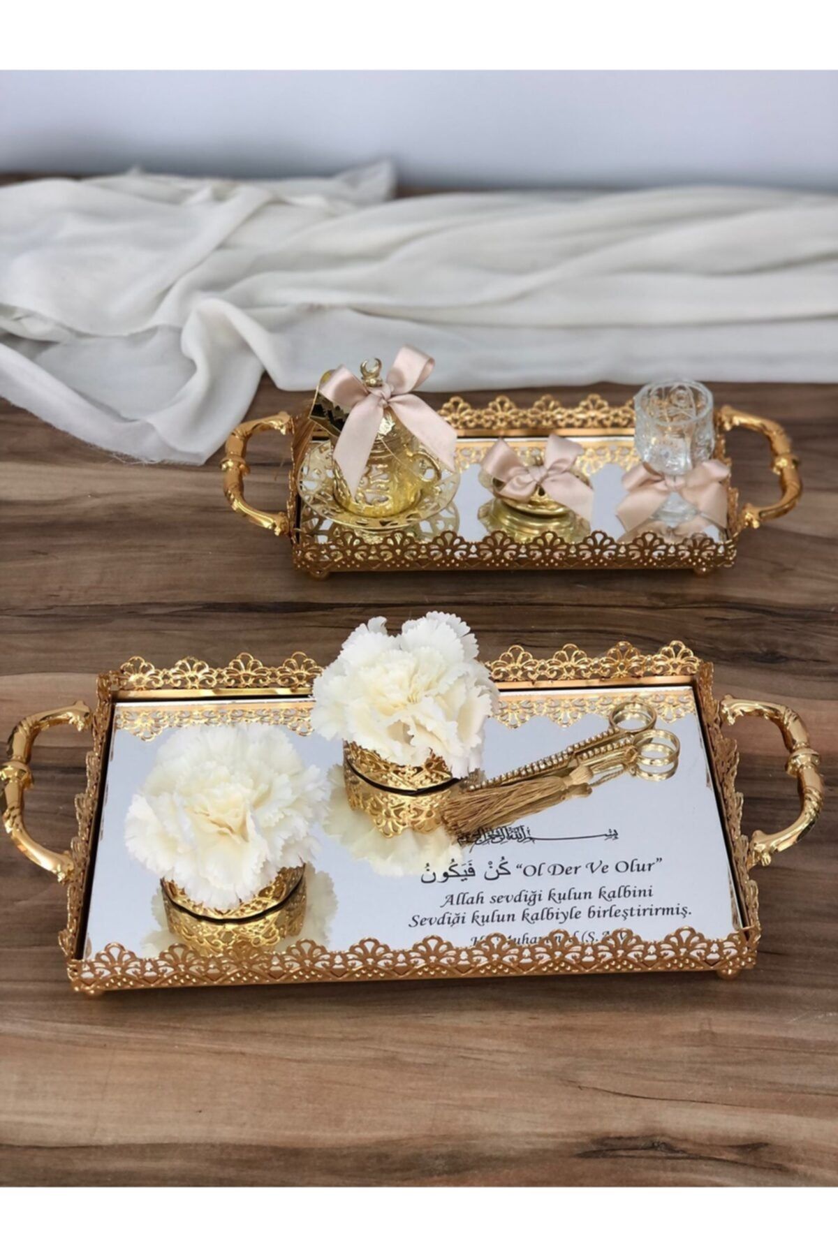 Masalsı Concept Şık Nişan Yüzük Tepsisi Damat Kahvesi Damat Fincanı Söz Dekoru Düğün Özel Gün