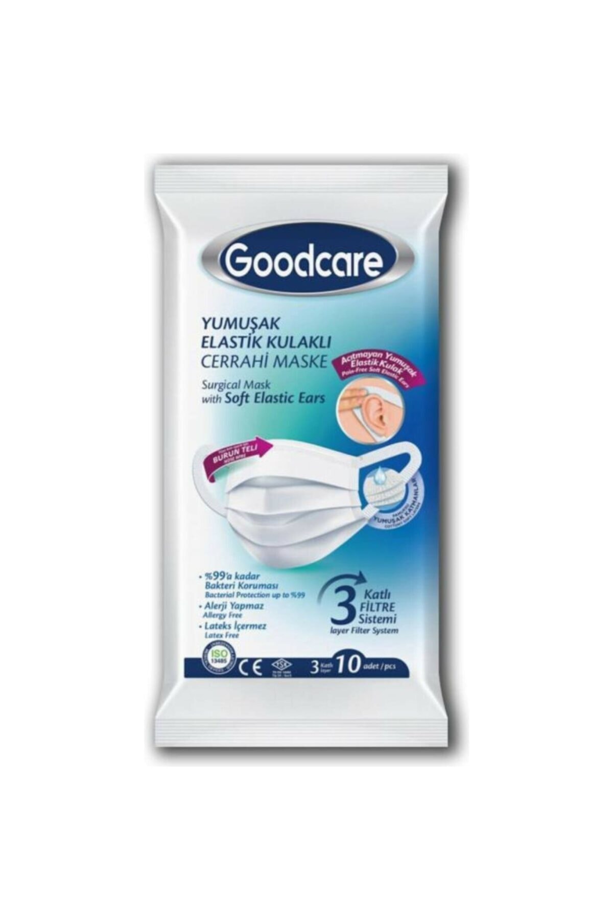 Goodcare Good Care Yumuşak Elastik Kulaklı Maske 10x24 240 Adet
