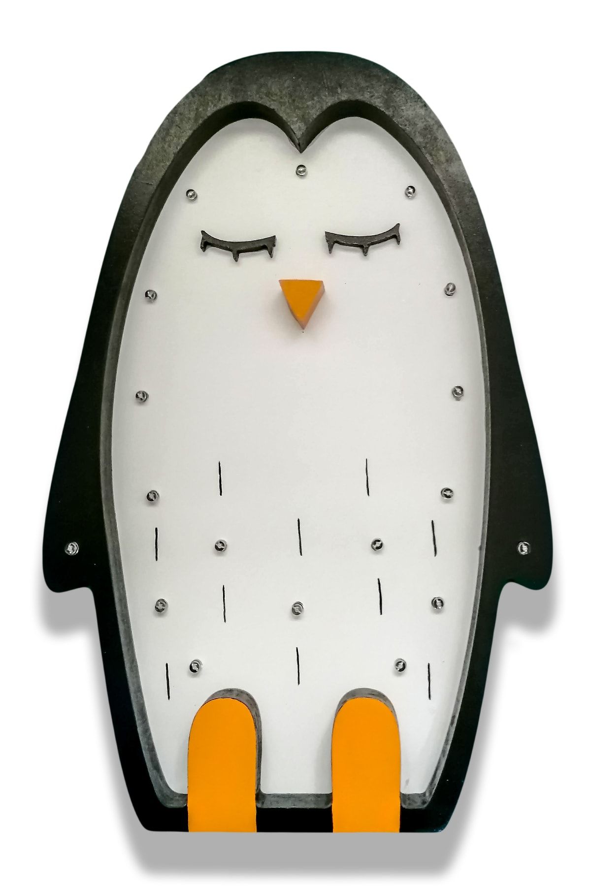 trendkonsept Penguen Mdf Led Gece Lambası, Çocuk Odası Aydınlatma, Gece lambası, Bebek Odası Gece Lambası