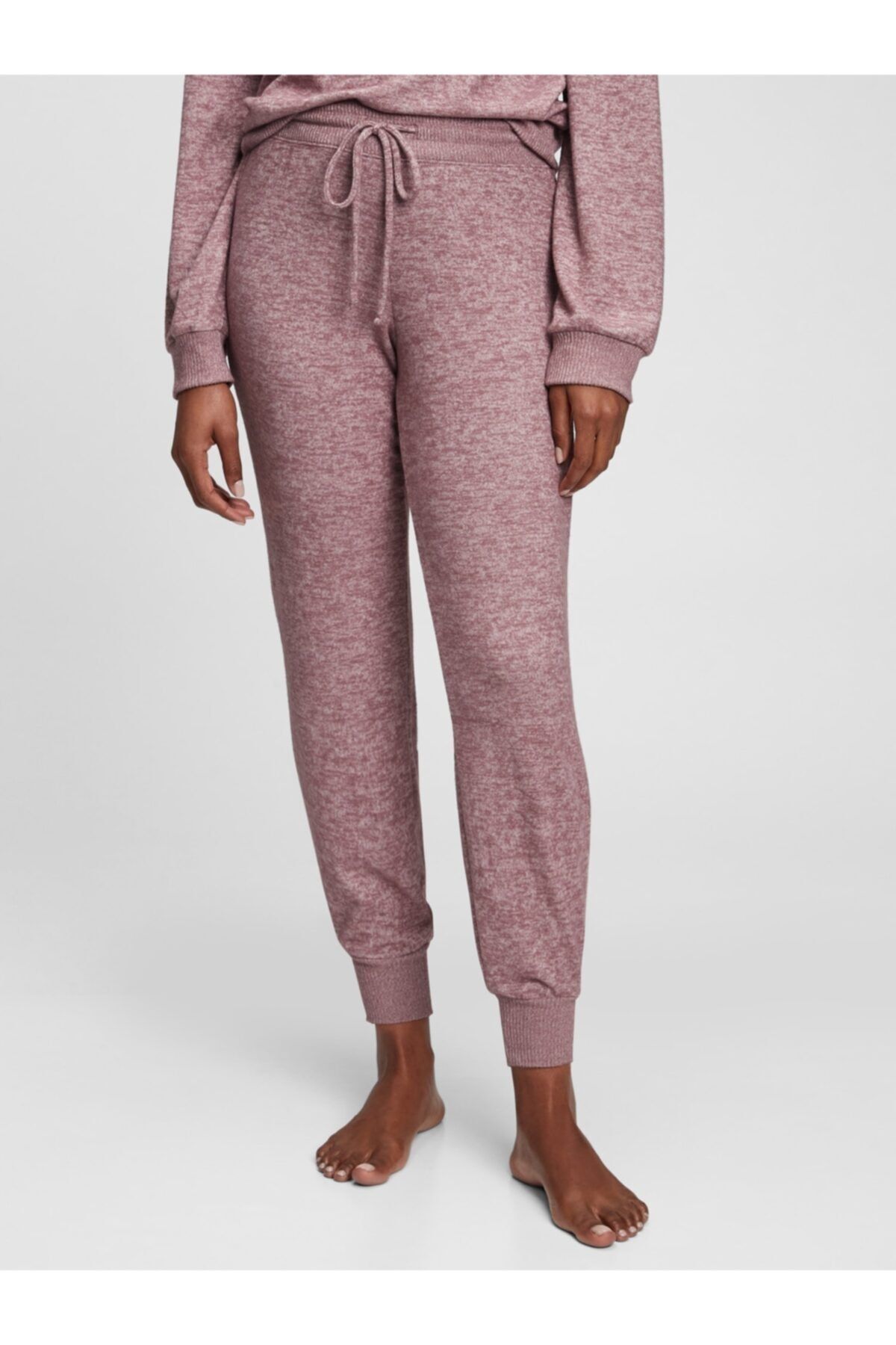 GAP Kadın Pembe Yumuşak Dokulu Pijama Altı